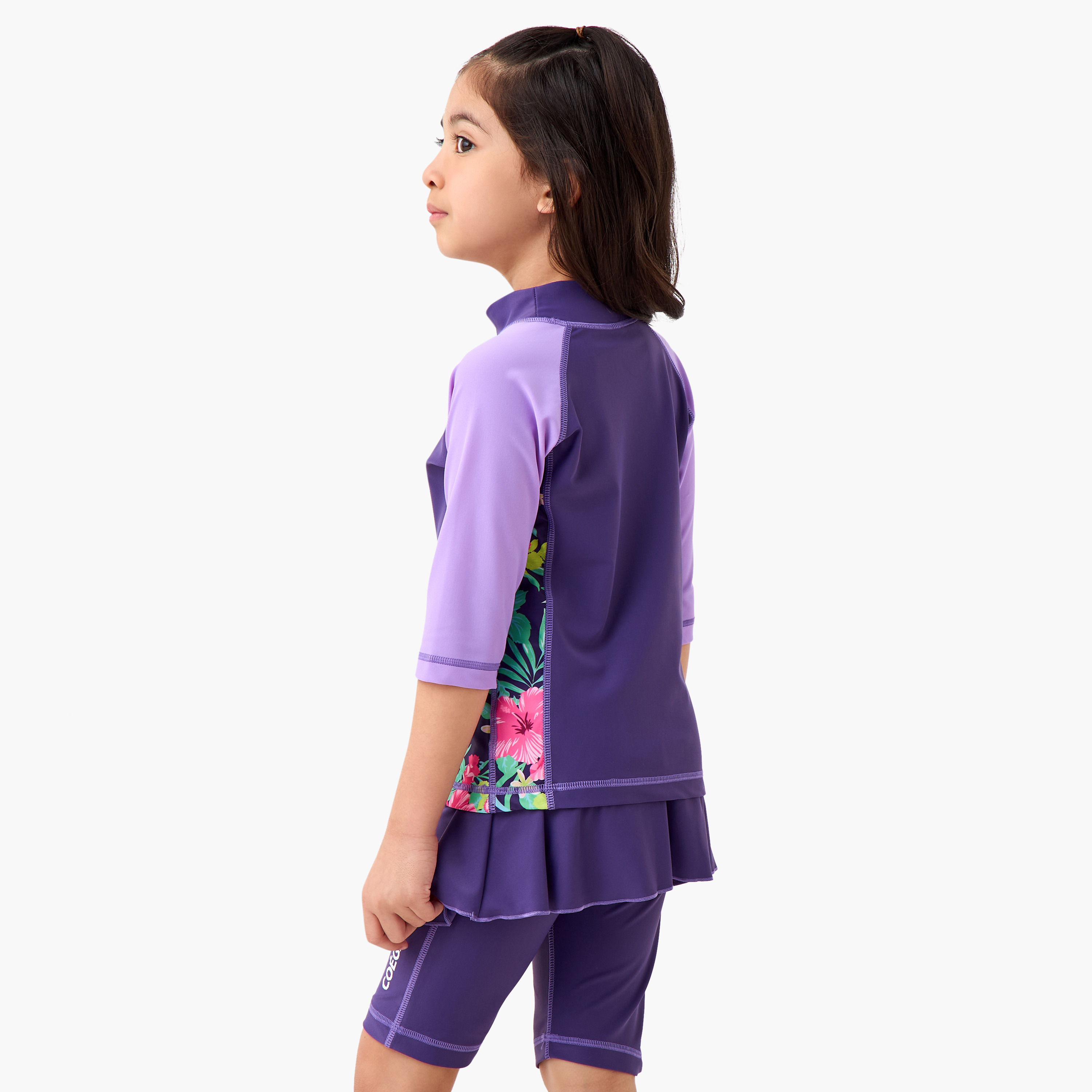 COEGA Girls Two-Piece Swimsuit, Purple Blue Tropical-sports-girls-clothing-swimwear-image-4