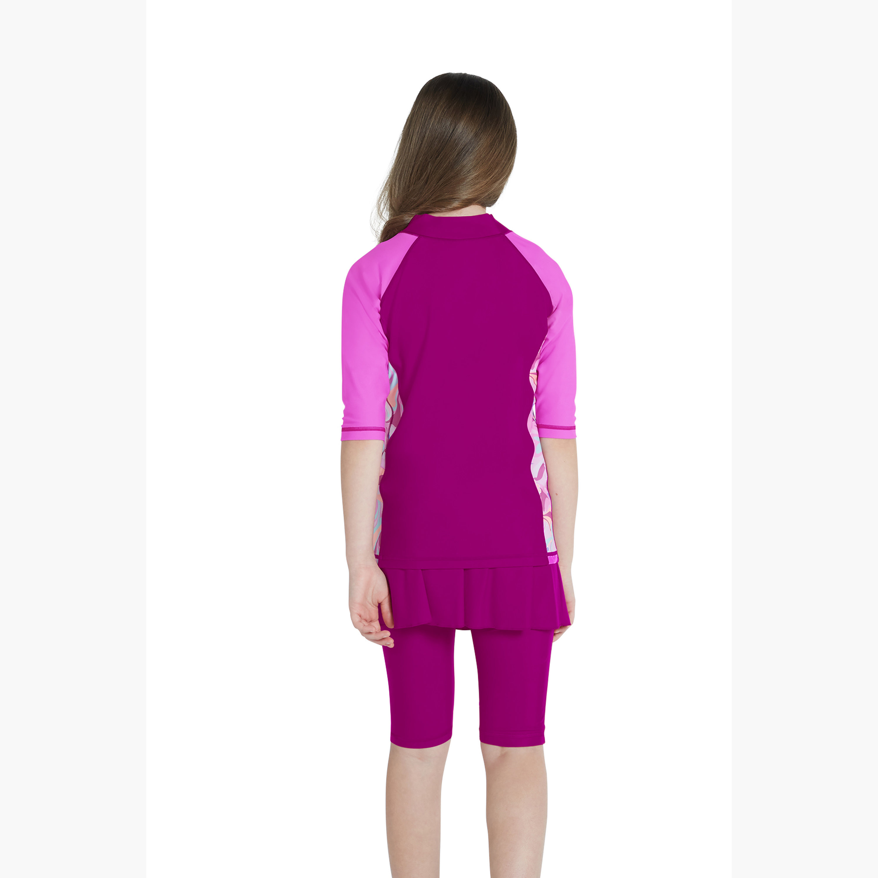 بدلة من كويجا بنات بقطعة - رذاذ بنفسجي رائع-sports-girls-clothing-swimwear-image-4