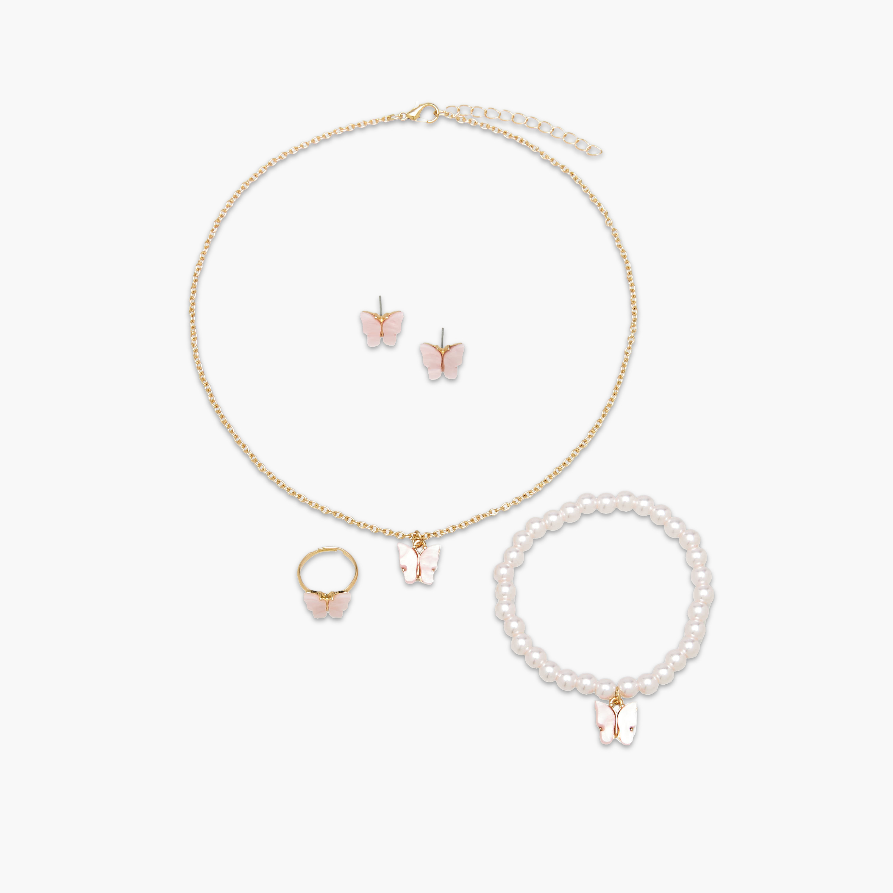 Flora Bella Jewellery Set with Butterfly Charm-girls-accessories-jewellery-image-1