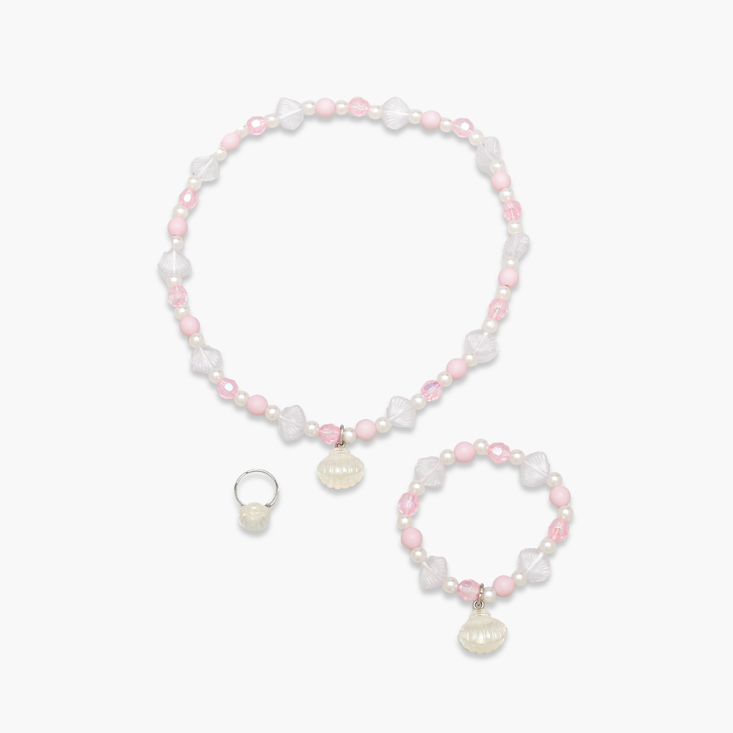 Floral Bella Jewellery Set with Seashell Charm-girls-accessories-jewellery-image-1