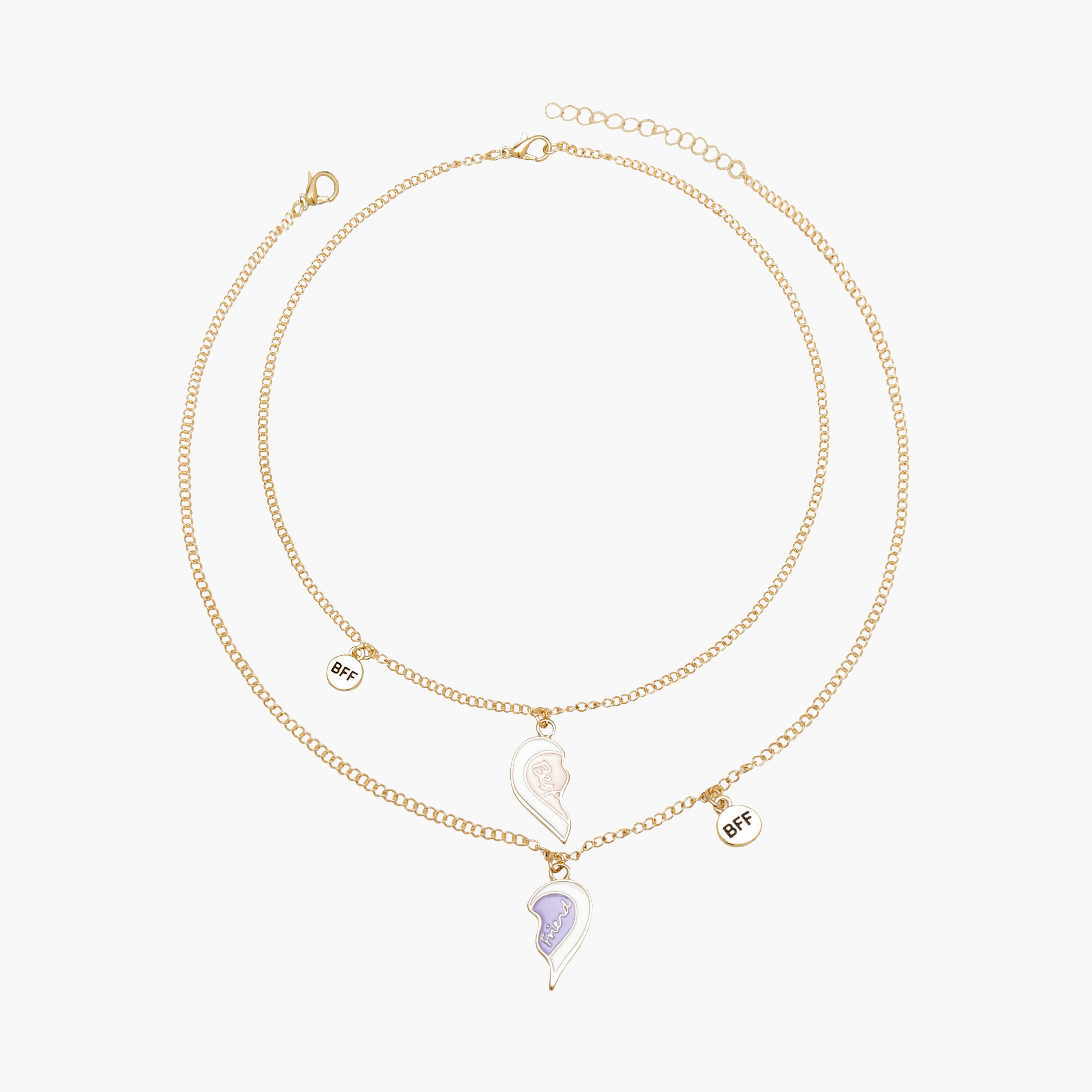 Flora Bella Pendant Necklace with Lobster Clasp Closure - Set of 2-girls-accessories-jewellery-image-1