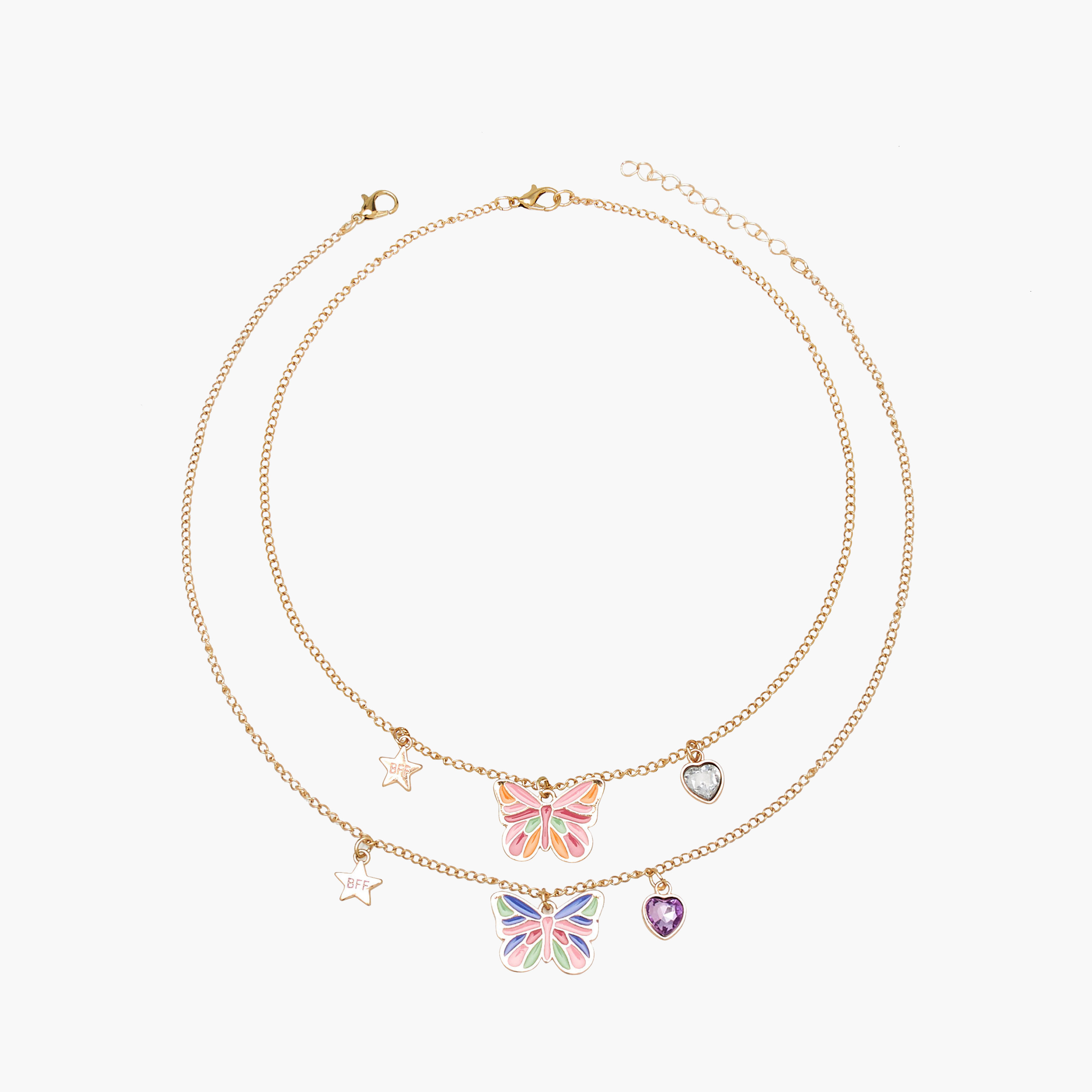 Flora Bella Necklace with Lobster Clasp Closure - Set of 2-girls-accessories-jewellery-image-1