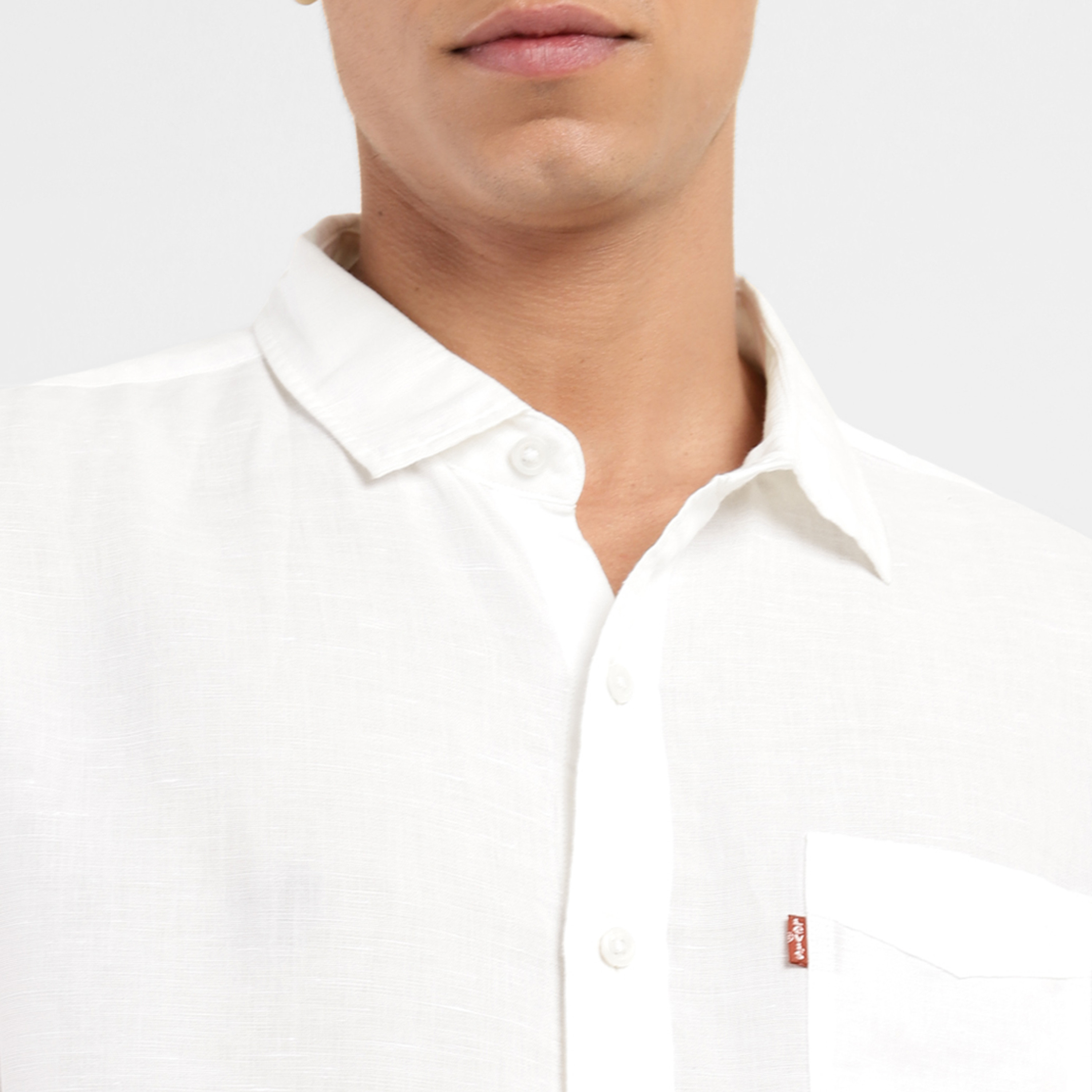 Levi's Plain Collared Short Sleeves Casual Shirt-men-clothing-shirts-image-3