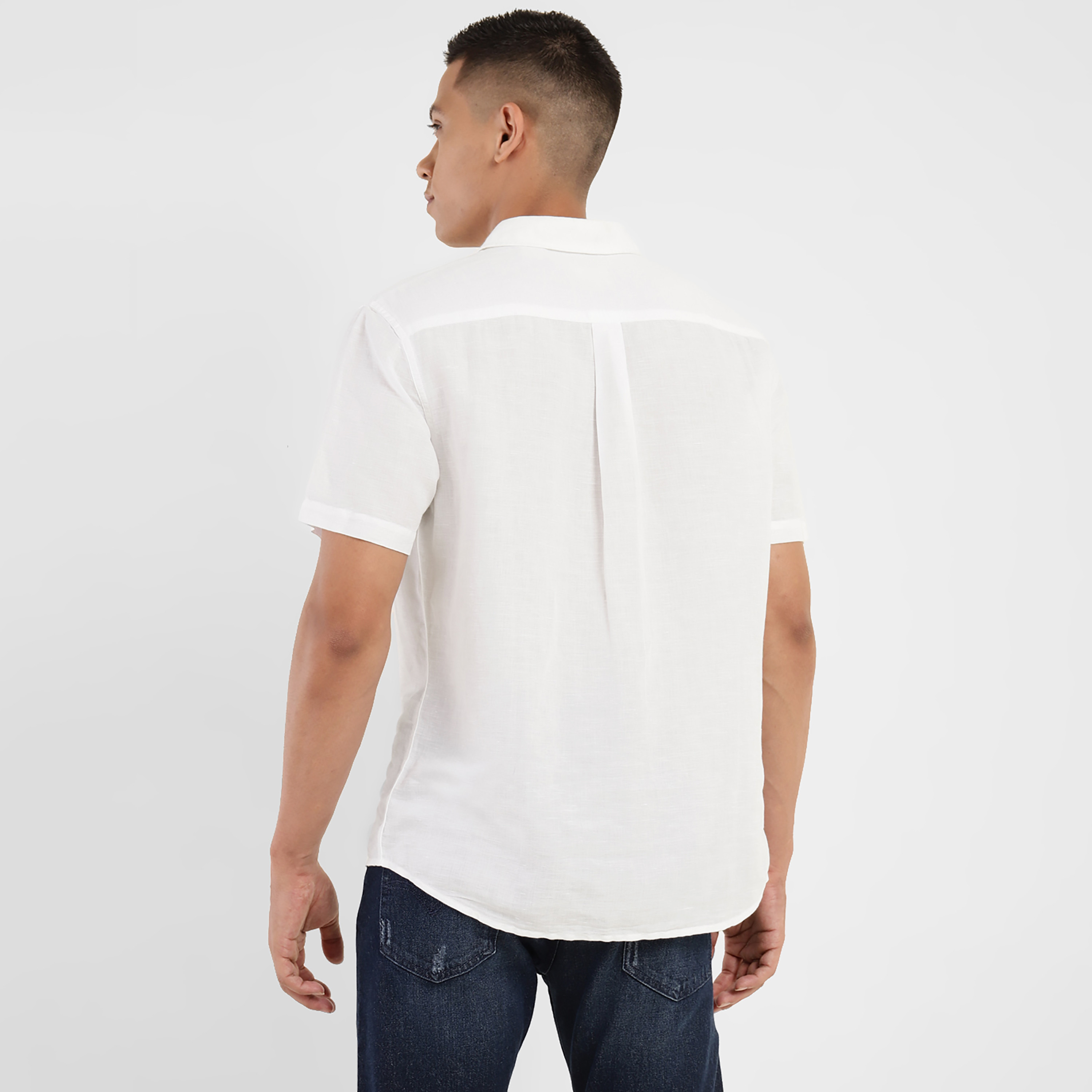 Levi's Plain Collared Short Sleeves Casual Shirt-men-clothing-shirts-image-5