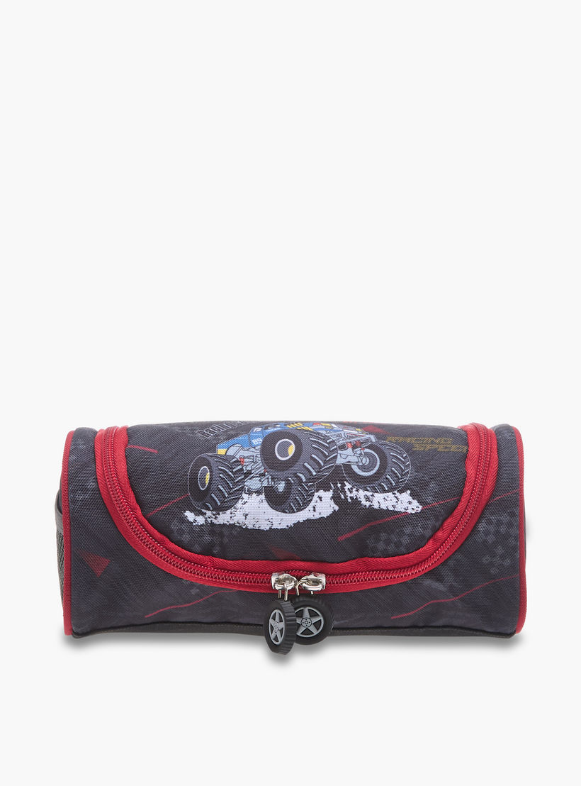 مقلمة بسحاب إغلاق وطبعات جرافيك من إل بي إل من شو إكسبرس-school-stationery-pencilcases-image-1
