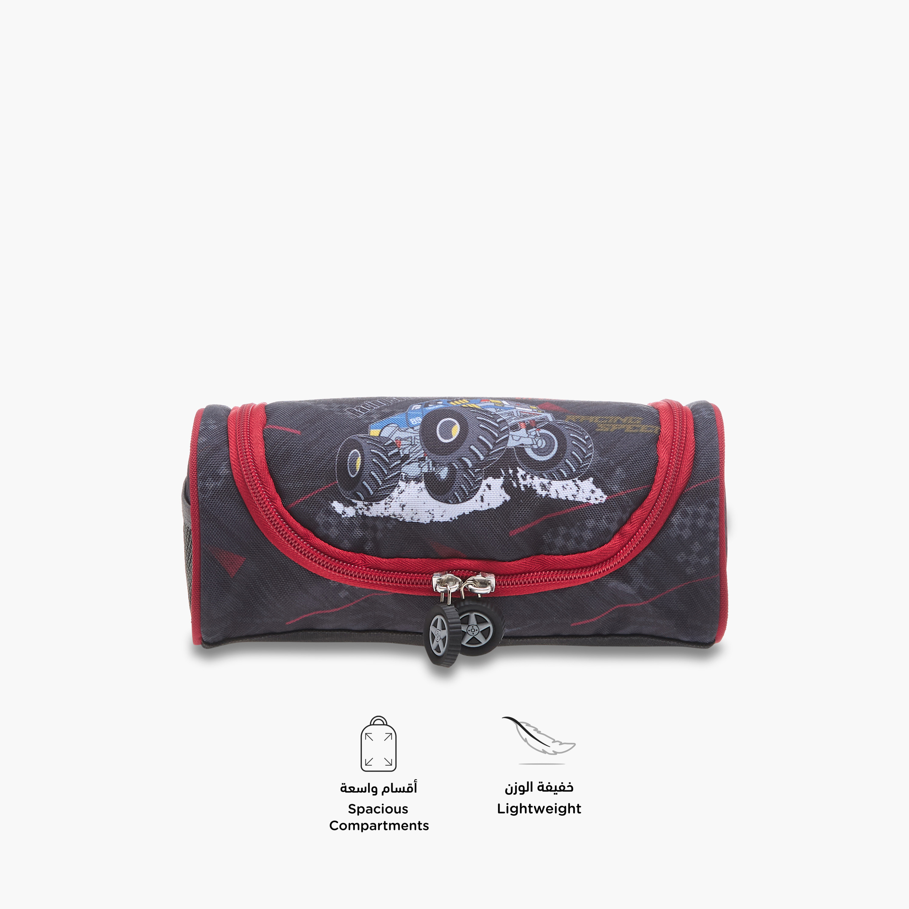 مقلمة بسحاب إغلاق وطبعات جرافيك من إل بي إل من شو إكسبرس-school-stationery-pencilcases-image-2