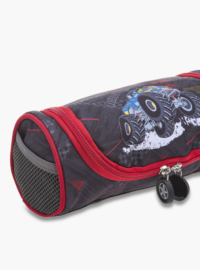 مقلمة بسحاب إغلاق وطبعات جرافيك من إل بي إل من شو إكسبرس-school-stationery-pencilcases-image-4