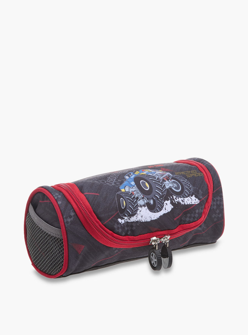 مقلمة بسحاب إغلاق وطبعات جرافيك من إل بي إل من شو إكسبرس-school-stationery-pencilcases-image-6