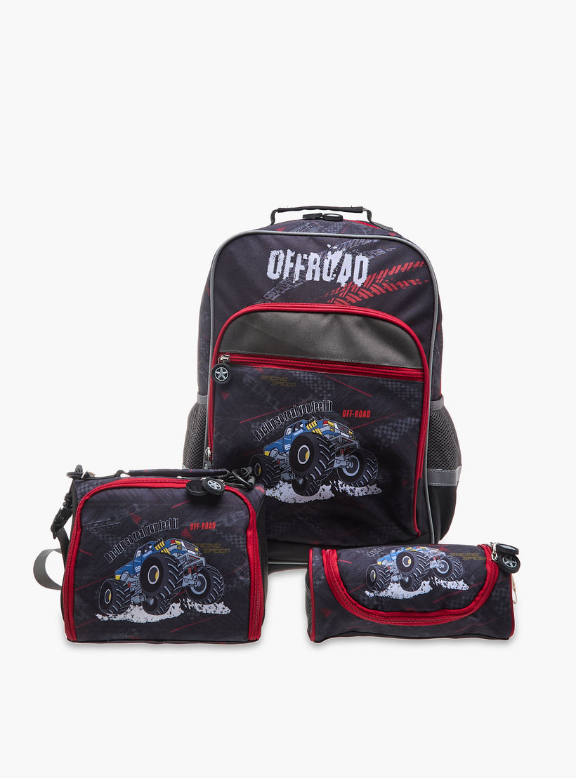 مقلمة بسحاب إغلاق وطبعات جرافيك من إل بي إل من شو إكسبرس-school-stationery-pencilcases-image-7