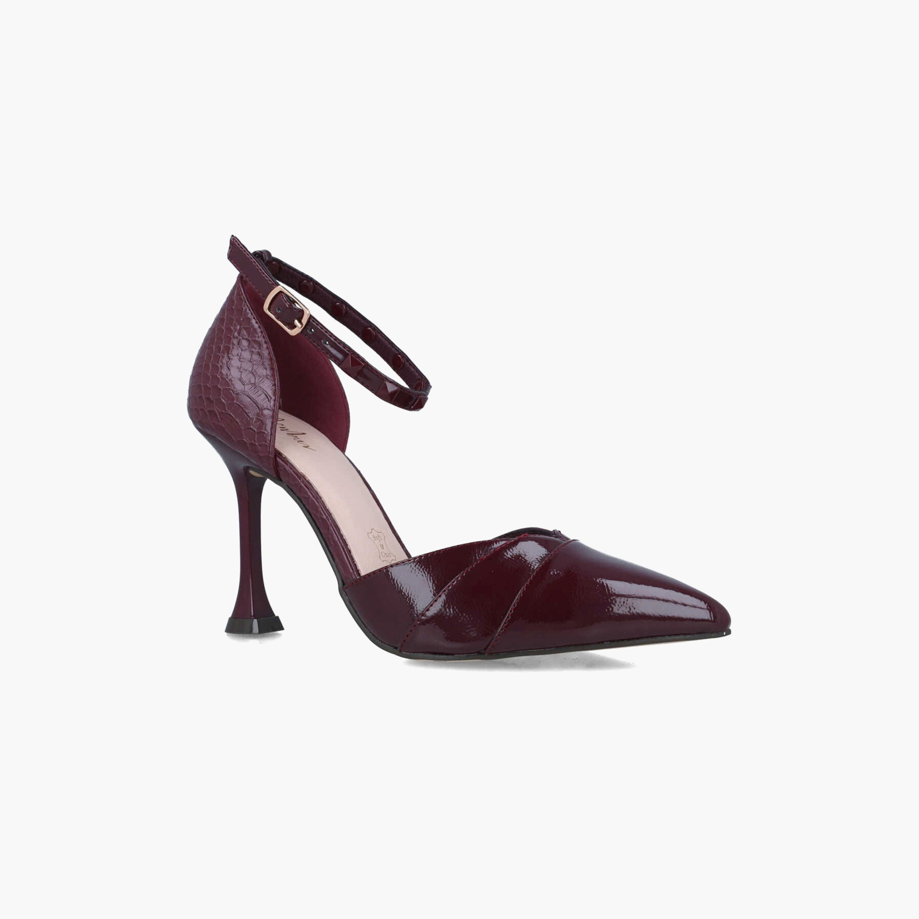 دورساي بامبز نسائي بكعب واسع مع رباط للكاحل من مينبور-women-shoes-heels-image-1