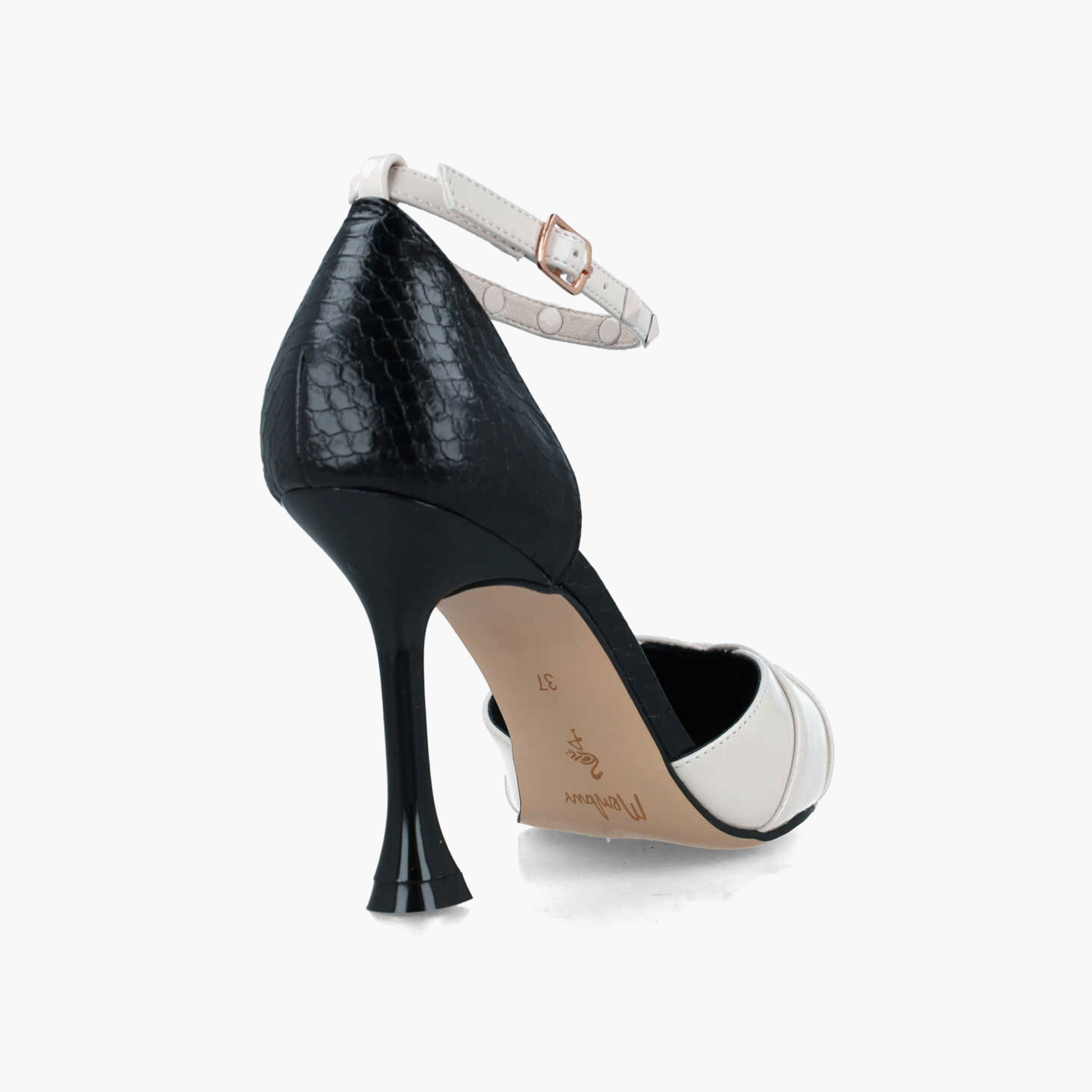 Menbur Women's Flare Heel D'Orsay Pumps with Ankle Strap-women-shoes-heels-image-3
