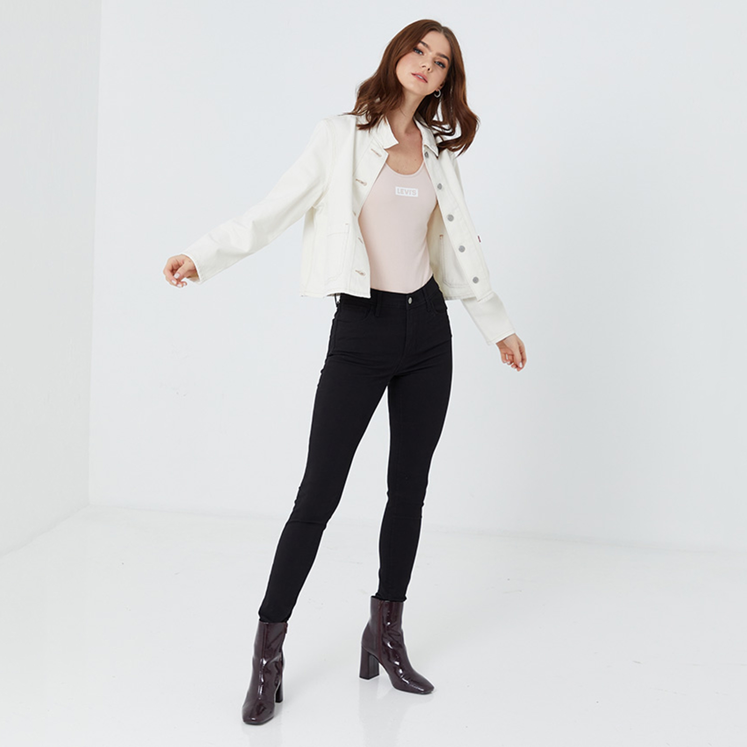 Levi's Plain Collared Long Sleeves Women's Shirt-women-clothing-shirtsandblouses-shirts-image-2
