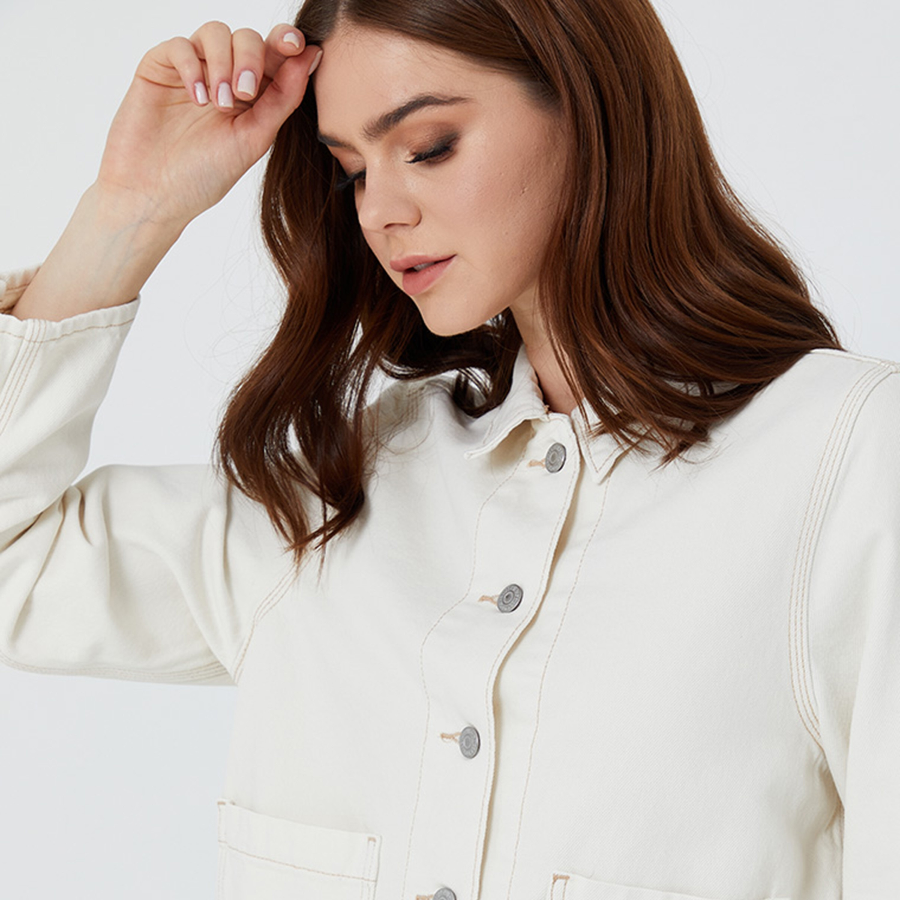 Levi's Plain Collared Long Sleeves Women's Shirt-women-clothing-shirtsandblouses-shirts-image-3