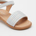 Striped Flat Sandals with Hook and Loop Closure-Girl%27s Sandals-thumbnailMobile-3