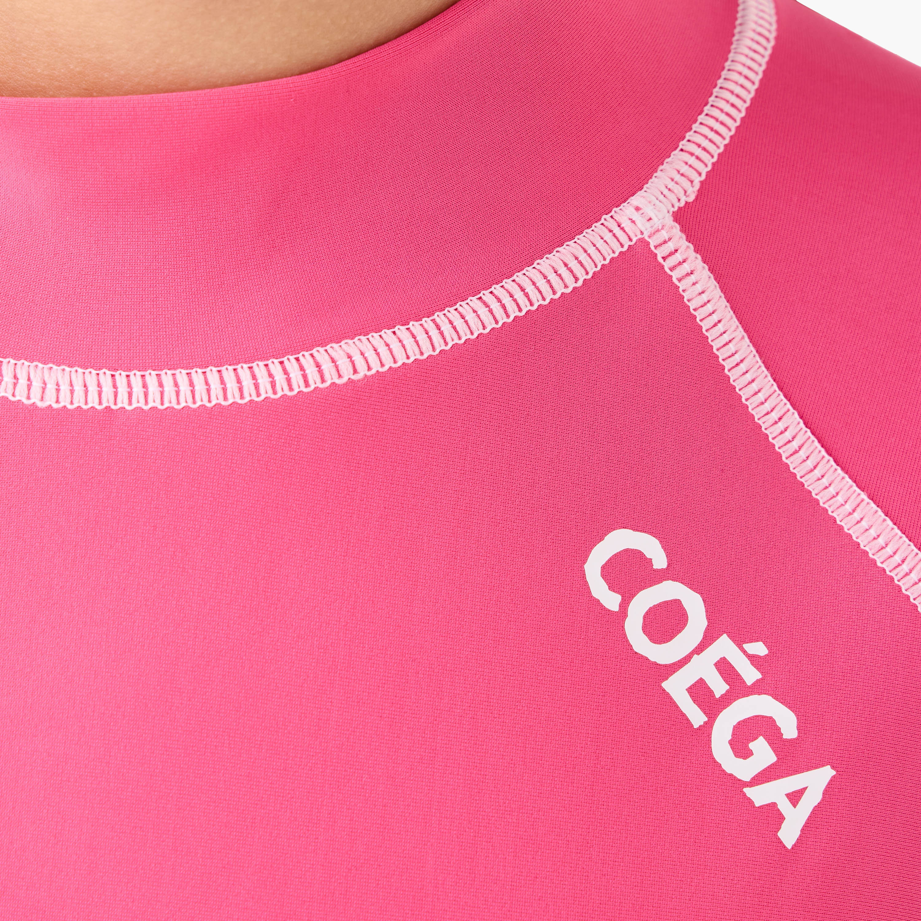 Coega Girls Youth Rash Guard, Short Sleeve, Pink-sports-girls-clothing-swimwear-image-5