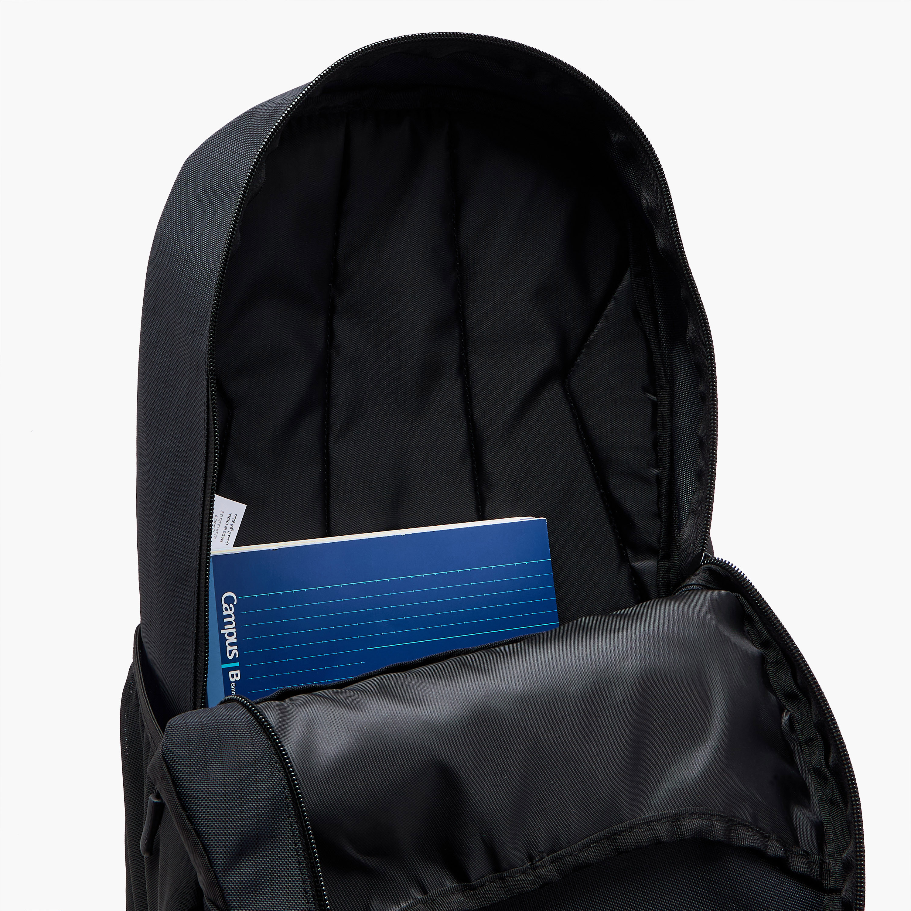 شنطة ظهر بأحزمة قابلة للتعديل وسحاب إغلاق وطبعات الشعار من كابا - 16x27x46 سم-women-bagsandwallets-backpacks-image-9