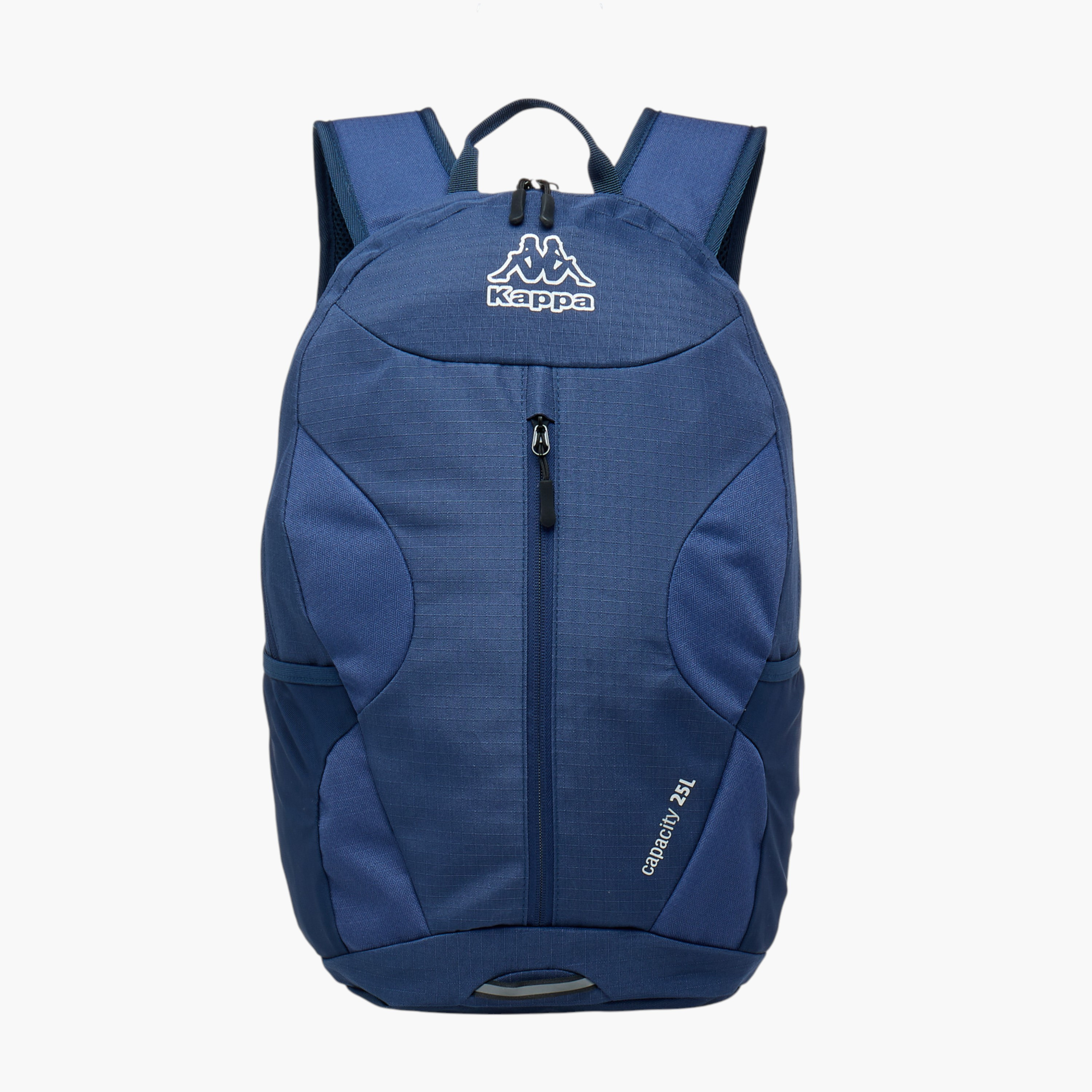 Kappa Logo Print Backpack with Adjustable Straps and Zip Closure - 16x27x46 cm-men-bags-image-1