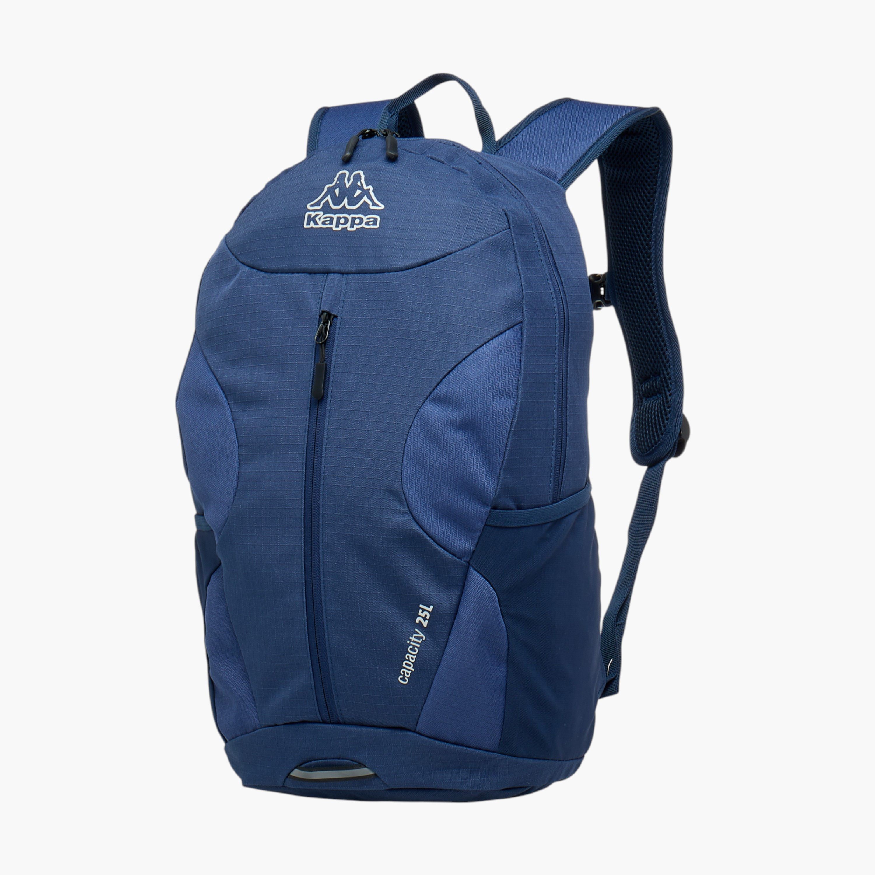 Kappa Logo Print Backpack with Adjustable Straps and Zip Closure - 16x27x46 cm-men-bags-image-2