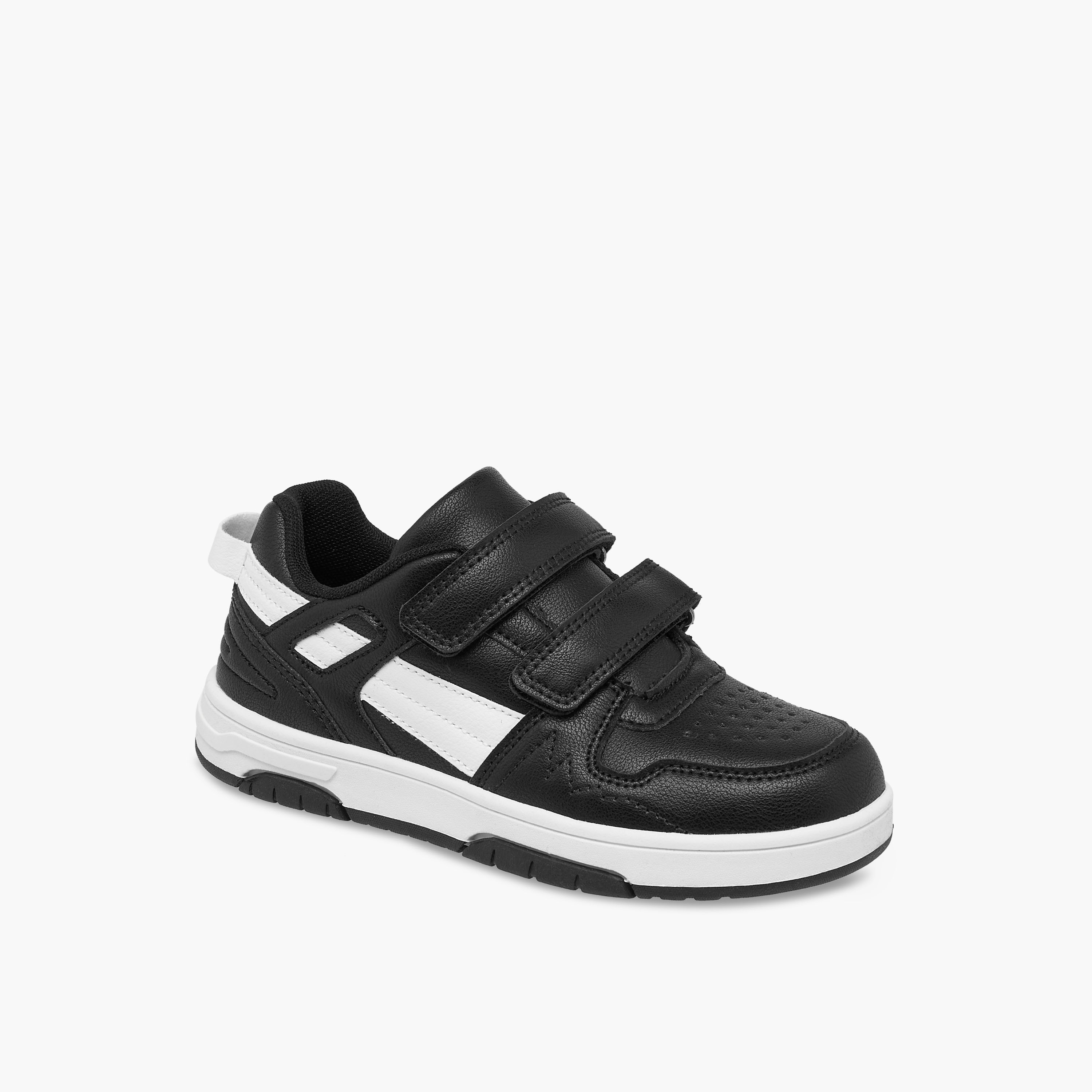 Mister Duchini Panelled Sneakers with Hook and Loop Closure-boys-shoes-schoolshoes-image-2