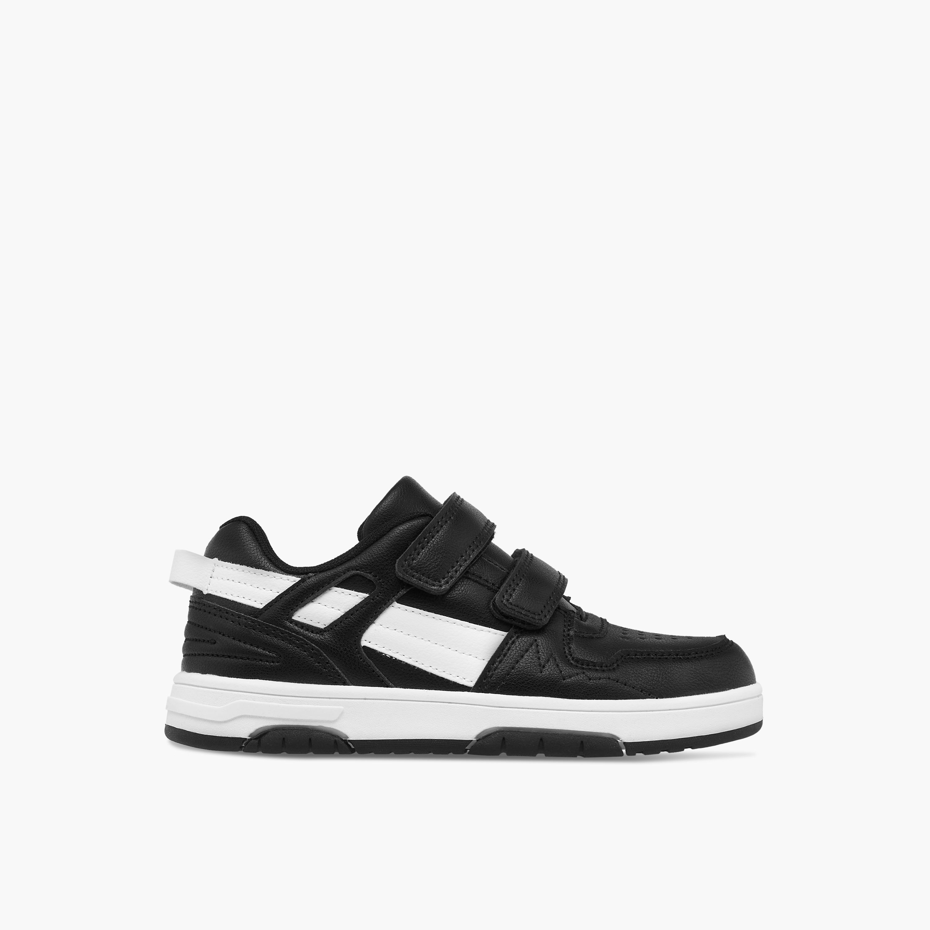 Mister Duchini Panelled Sneakers with Hook and Loop Closure-boys-shoes-schoolshoes-image-3