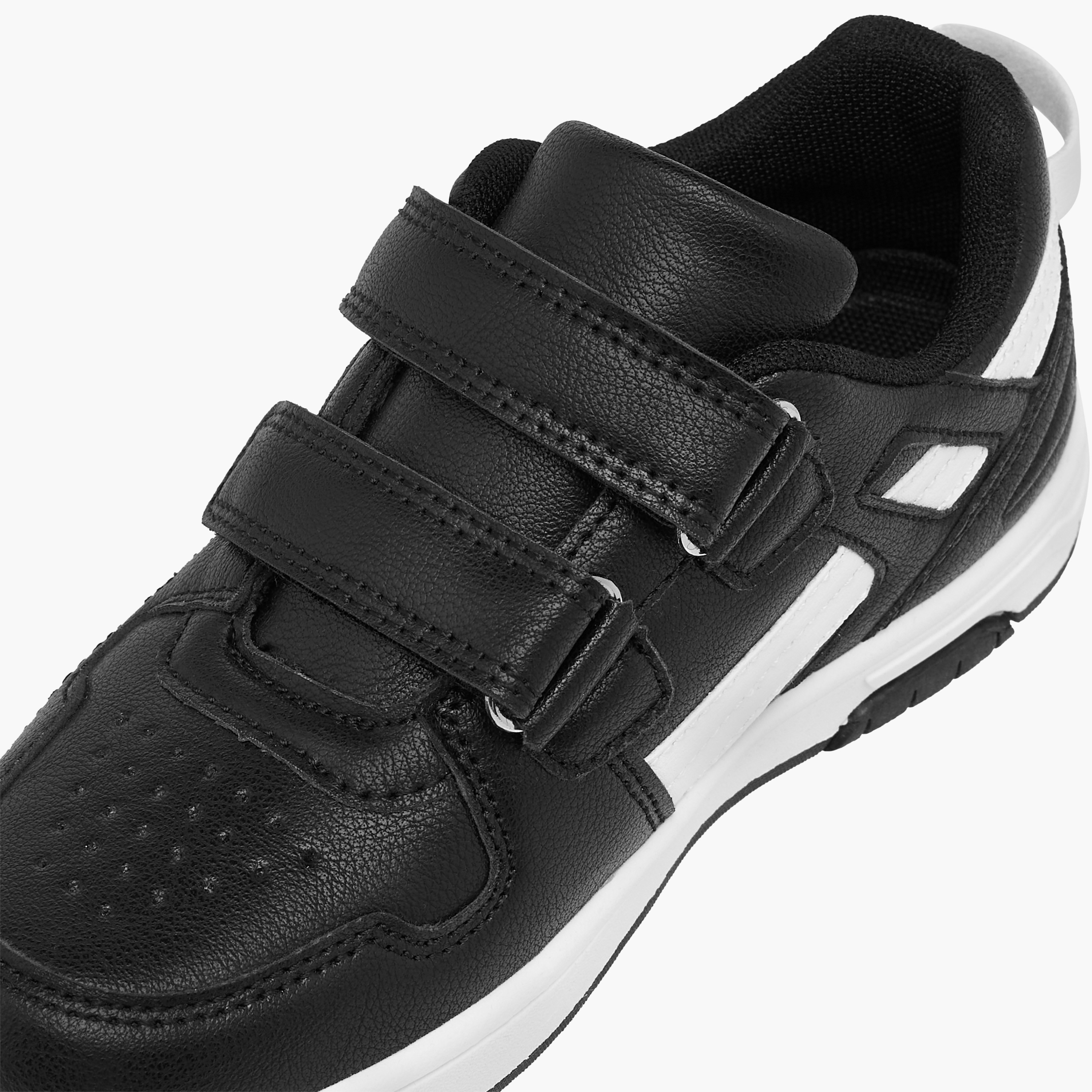 Mister Duchini Panelled Sneakers with Hook and Loop Closure-boys-shoes-schoolshoes-image-4