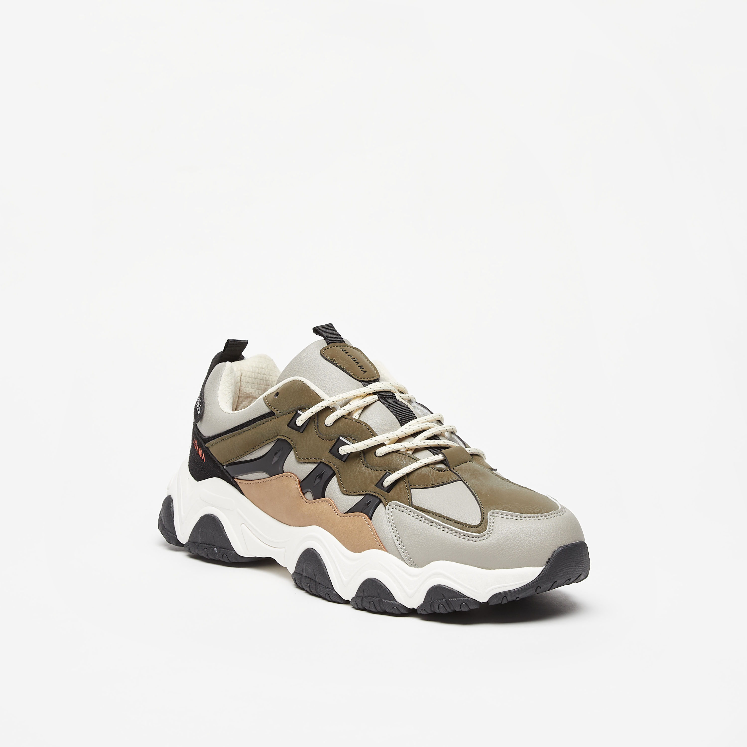 Haadana Colourblock Low Ankle Sneakers with Lace-Up Closure-men-shoes-sneakers-image-1