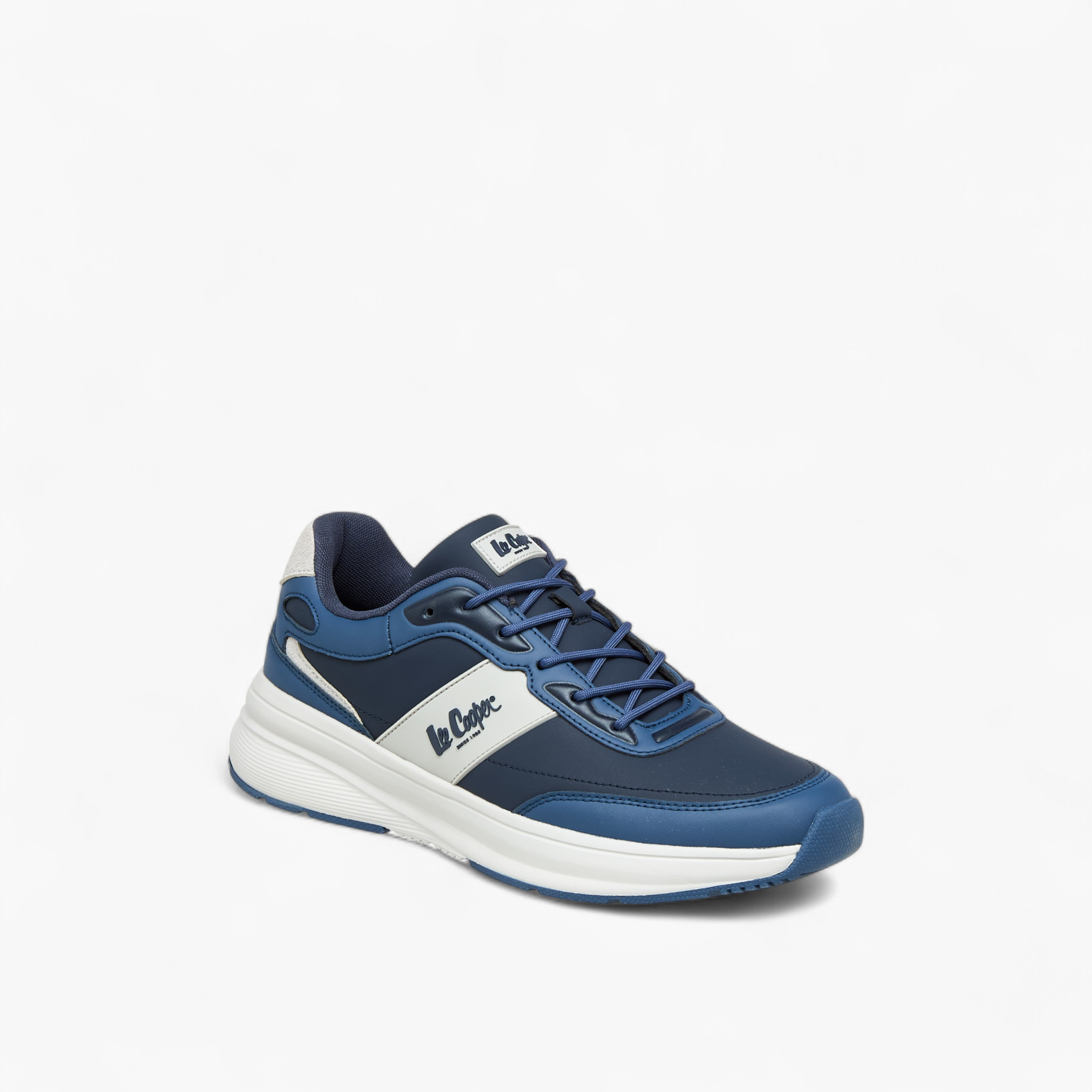 Lee Cooper Men's Panelled Lace-Up Sneakers-men-shoes-sneakers-image-2