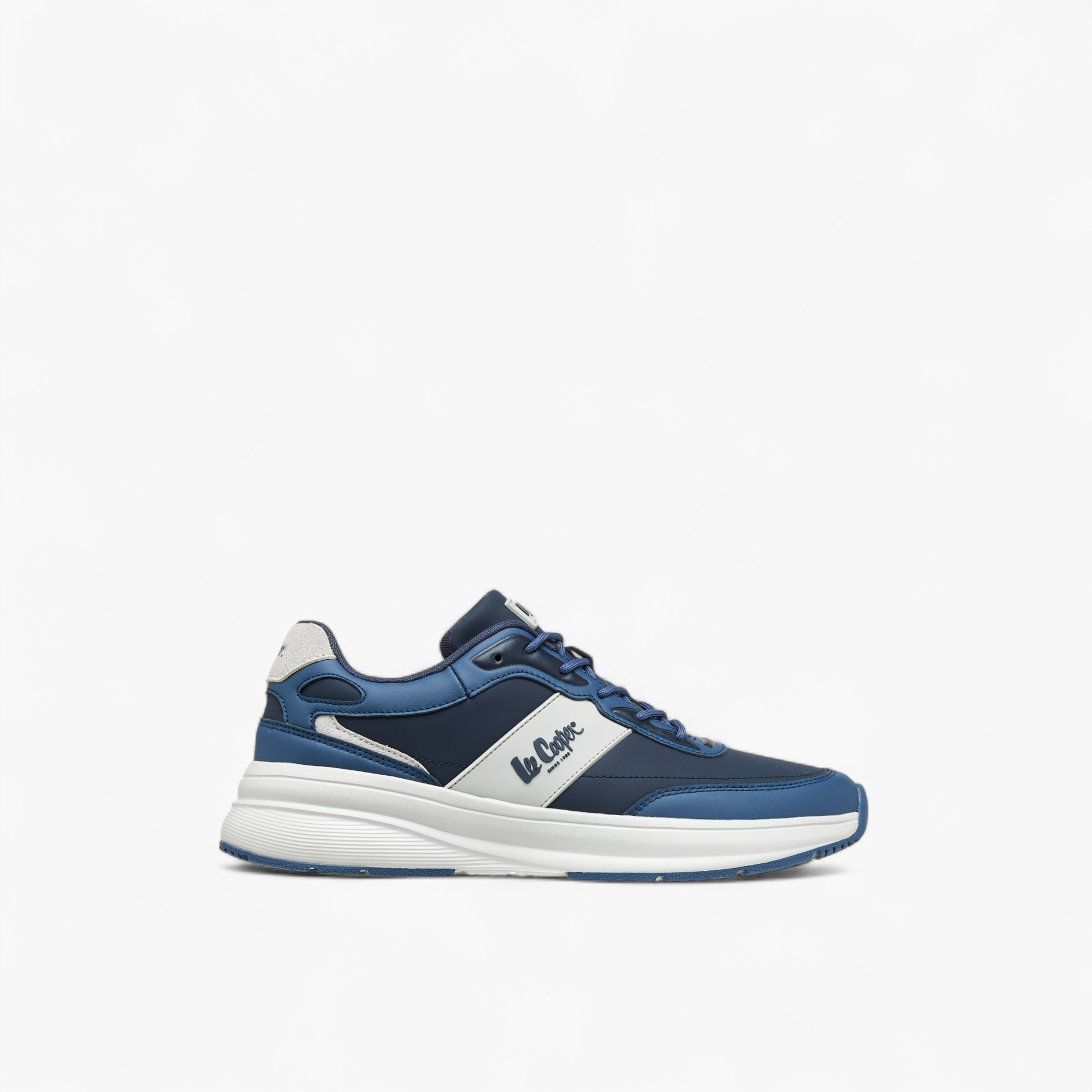 Lee Cooper Men's Panelled Lace-Up Sneakers-men-shoes-sneakers-image-3