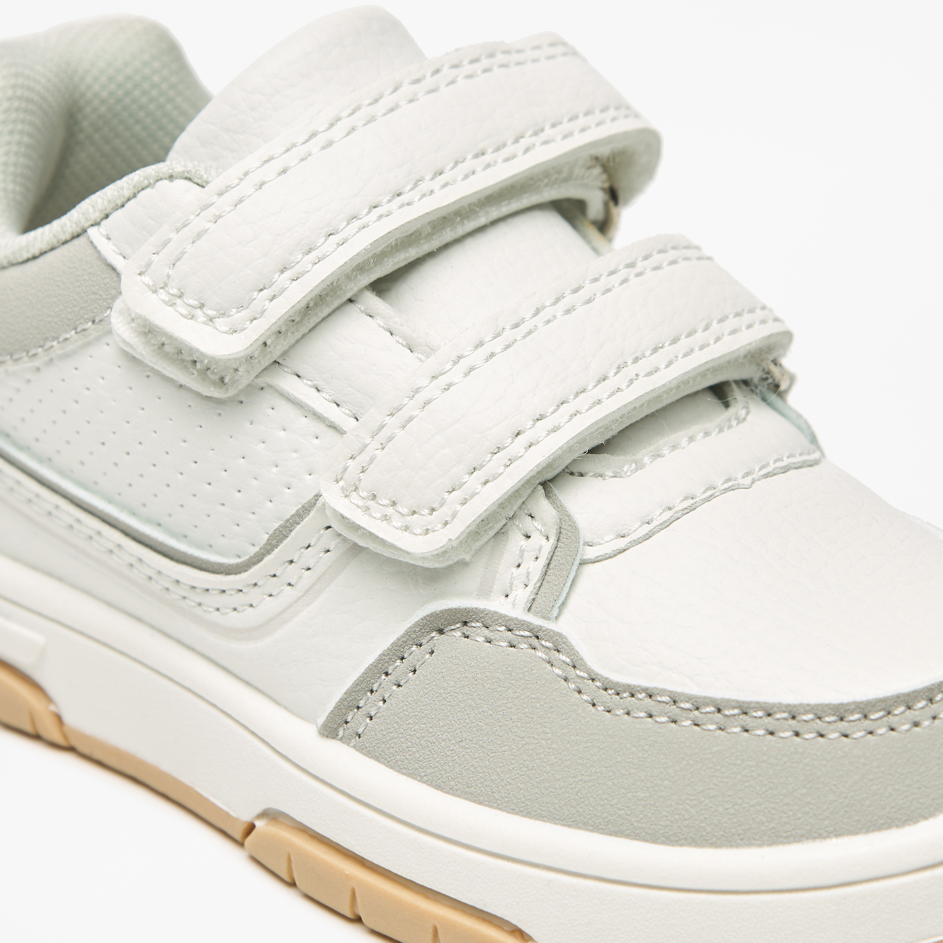 Juniors Colourblock Sneakers with Hook and Loop Closure-boys-shoes-sneakers-image-5