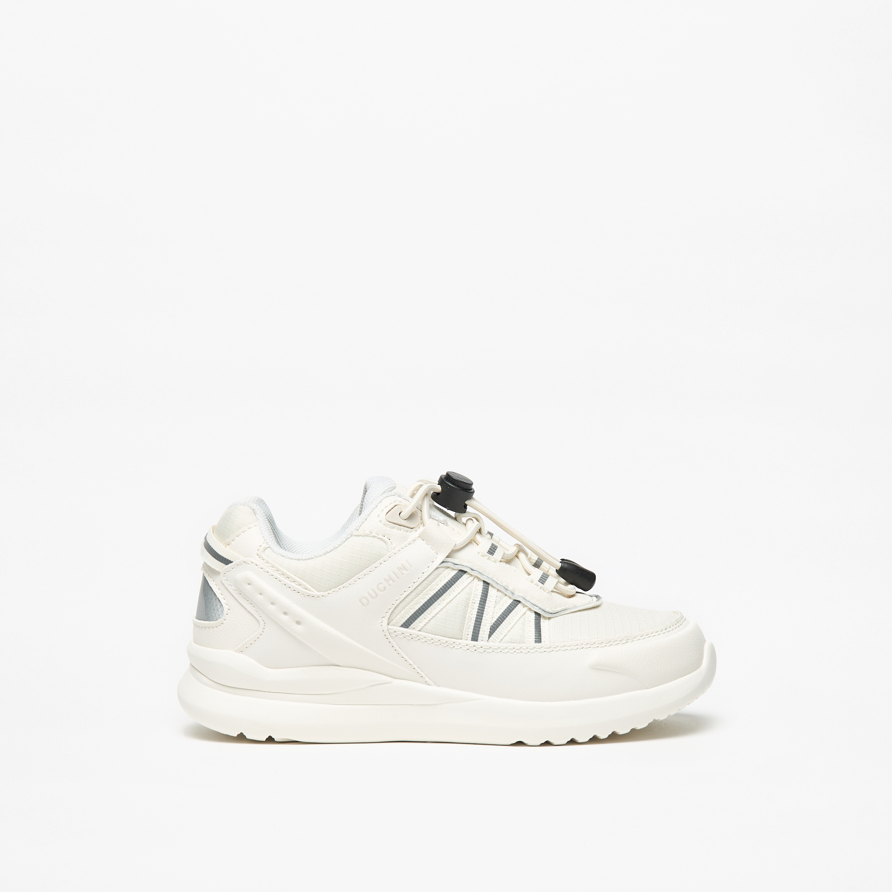 Mister Duchini Kids' Panelled Lightweight Sneakers with Drawstring Lace Closure-boys-shoes-schoolshoes-image-3