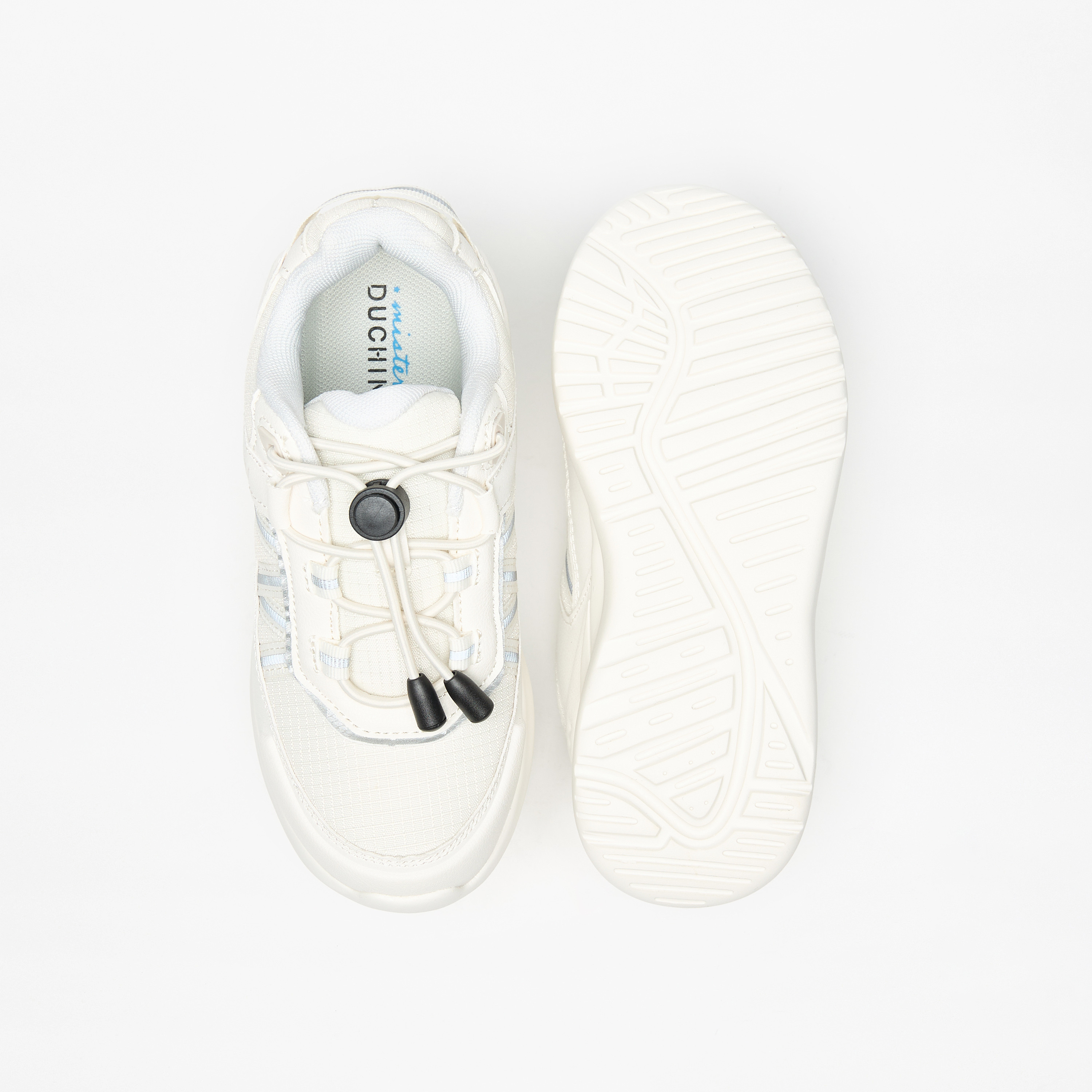 Mister Duchini Kids' Panelled Lightweight Sneakers with Drawstring Lace Closure-boys-shoes-schoolshoes-image-4
