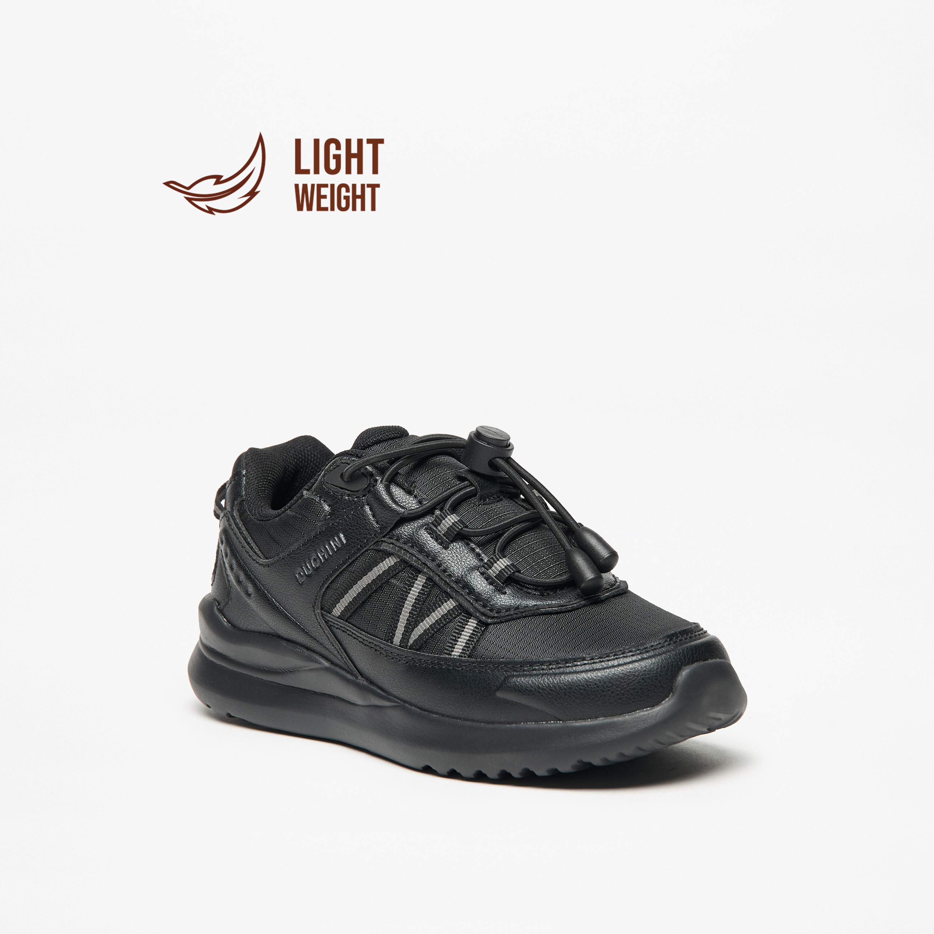 Mister Duchini Kids' Panelled Lightweight Sneakers with Drawstring Lace Closure-boys-shoes-schoolshoes-image-6