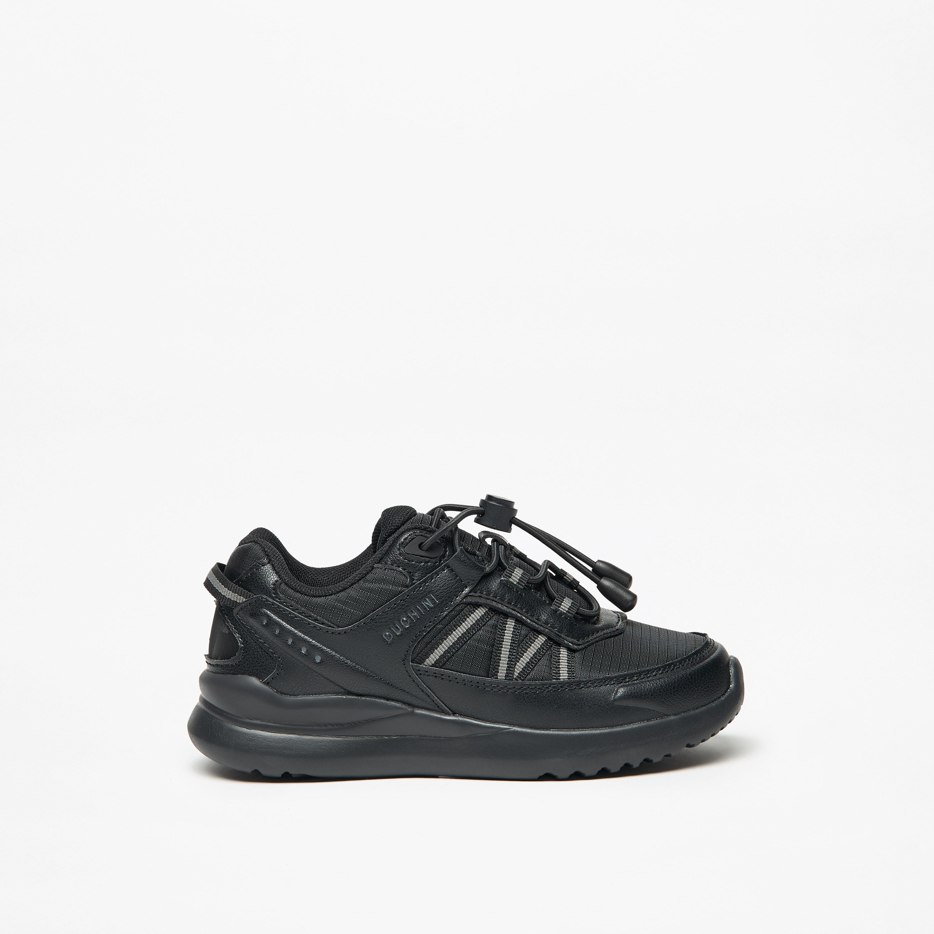 Mister Duchini Kids' Panelled Lightweight Sneakers with Drawstring Lace Closure-boys-shoes-schoolshoes-image-8