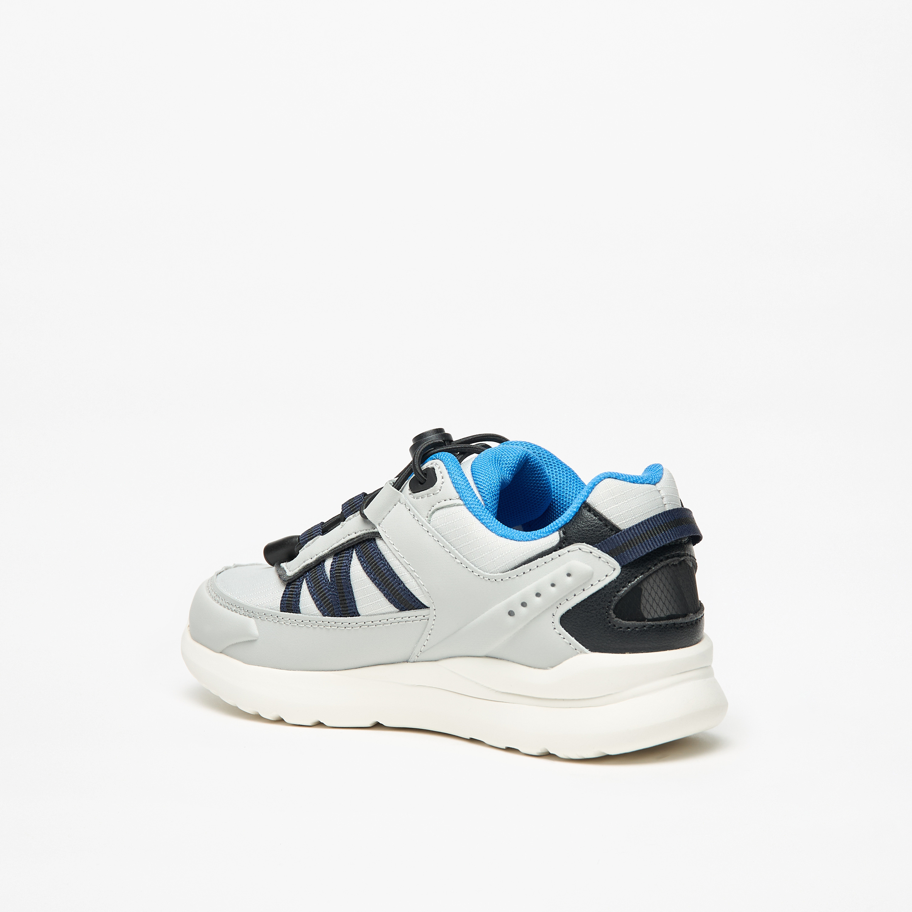 Mister Duchini Kids' Panelled Lightweight Sneakers with Drawstring Lace Closure-boys-shoes-schoolshoes-image-12