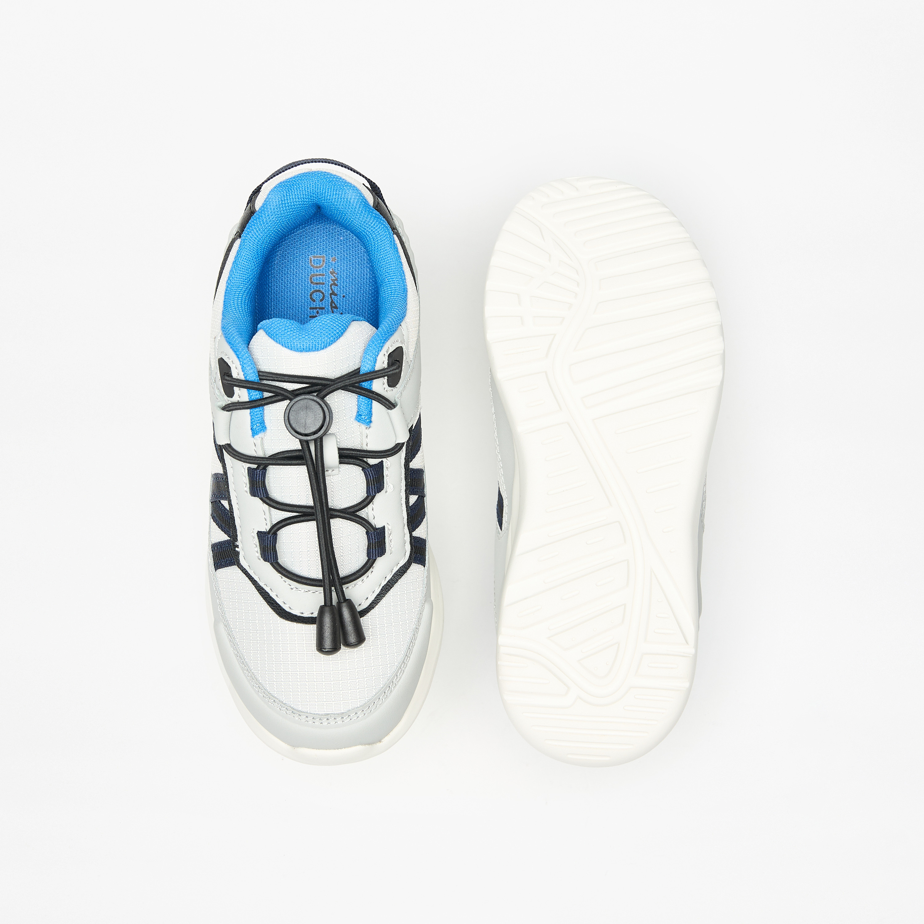 Mister Duchini Kids' Panelled Lightweight Sneakers with Drawstring Lace Closure-boys-shoes-schoolshoes-image-14