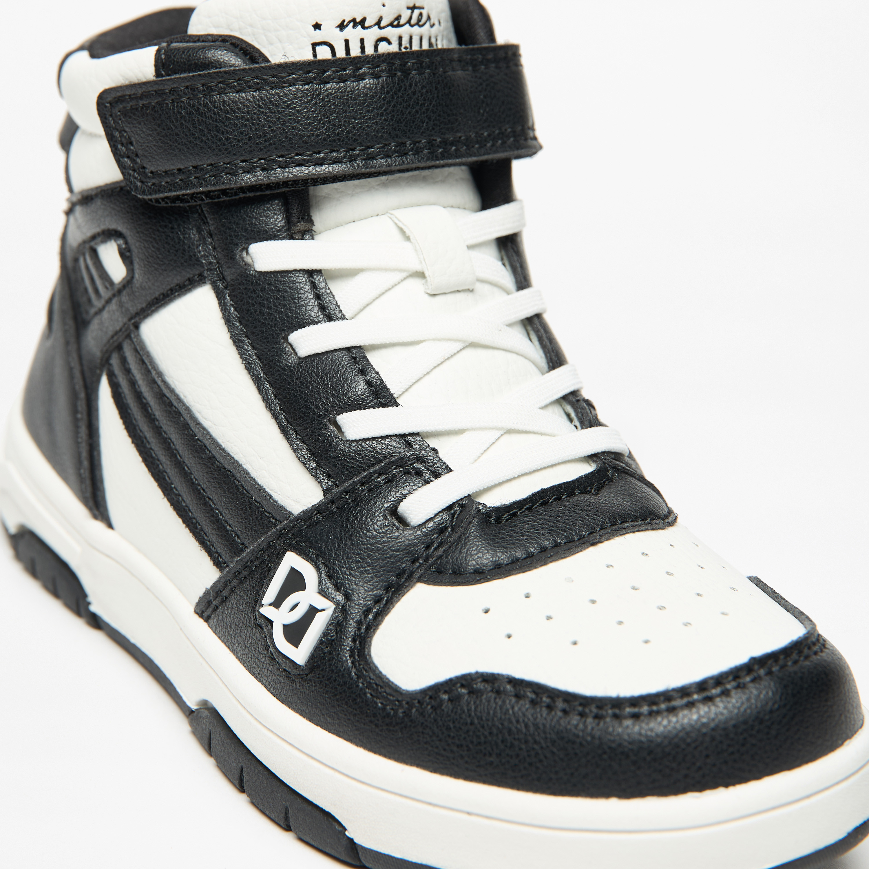 Mister Duchini Kids' Panelled Sneakers with Hook and Loop Closure-boys-shoes-sneakers-image-15