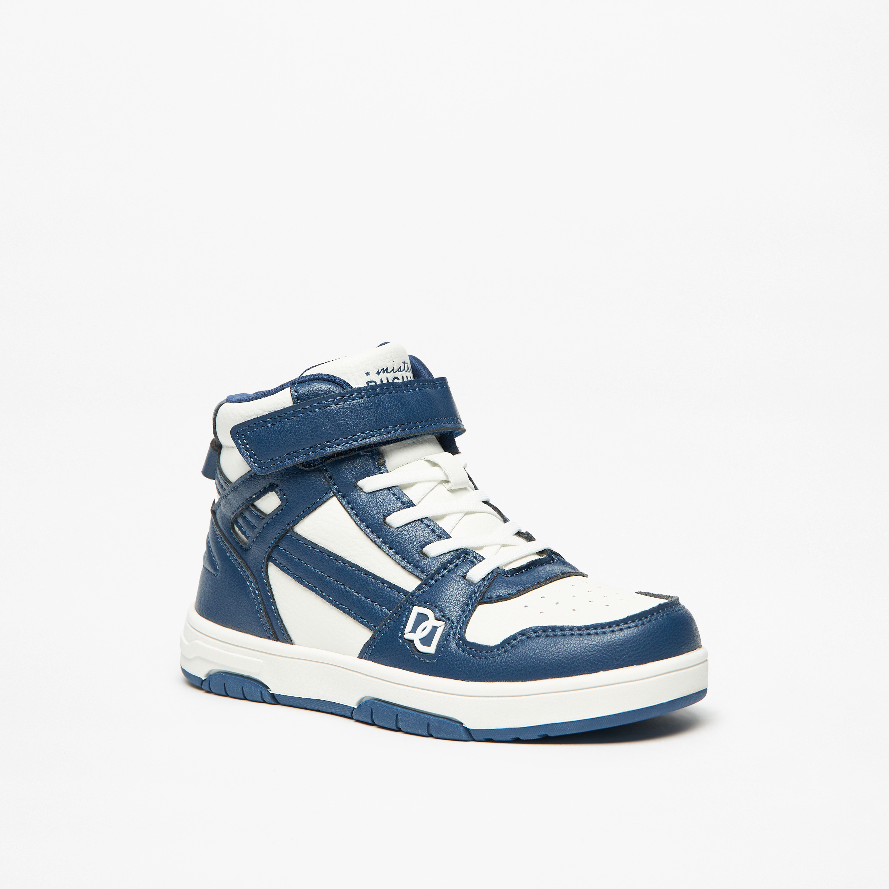 Mister Duchini Kids' Panelled Sneakers with Hook and Loop Closure-boys-shoes-sneakers-image-6