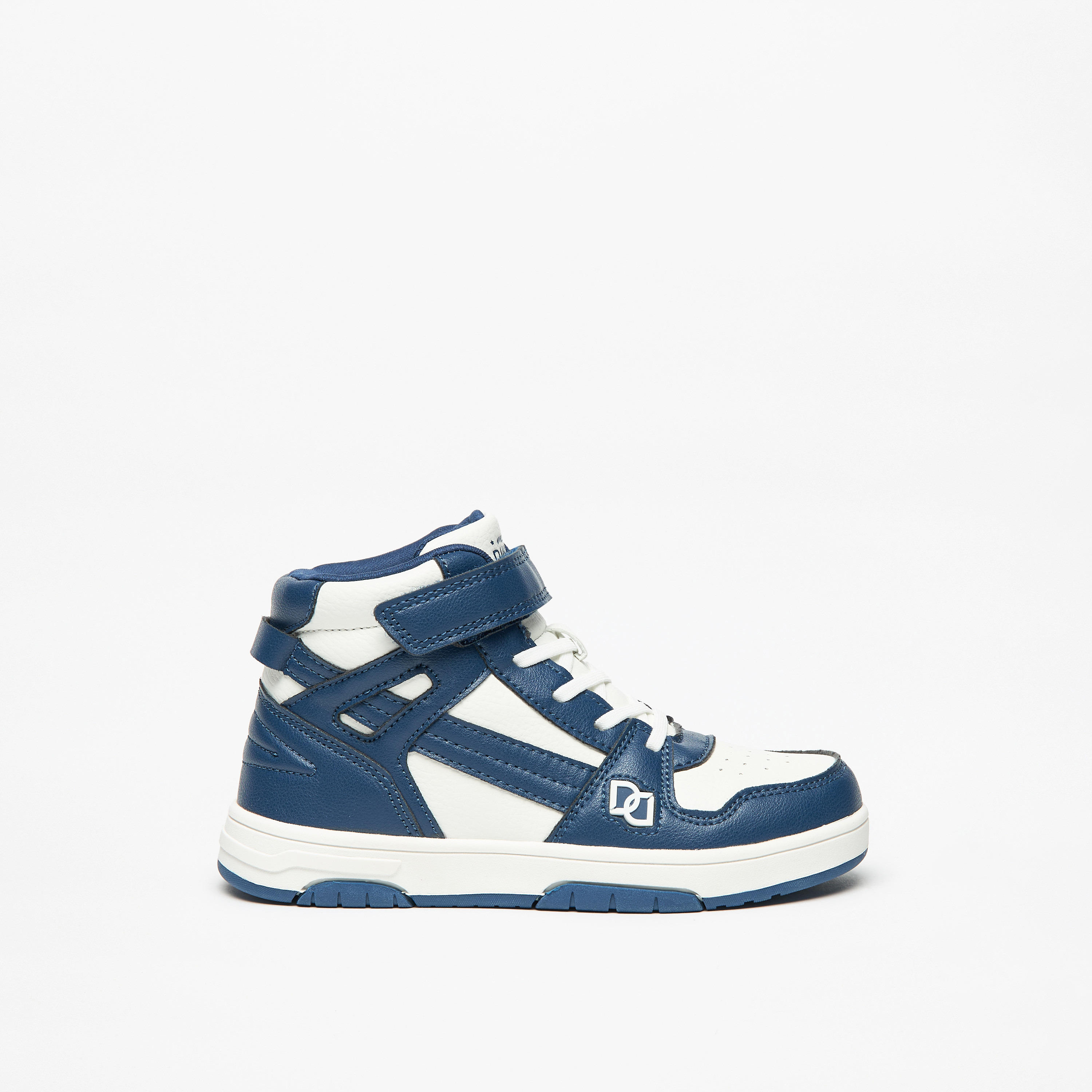 Mister Duchini Kids' Panelled Sneakers with Hook and Loop Closure-boys-shoes-sneakers-image-8
