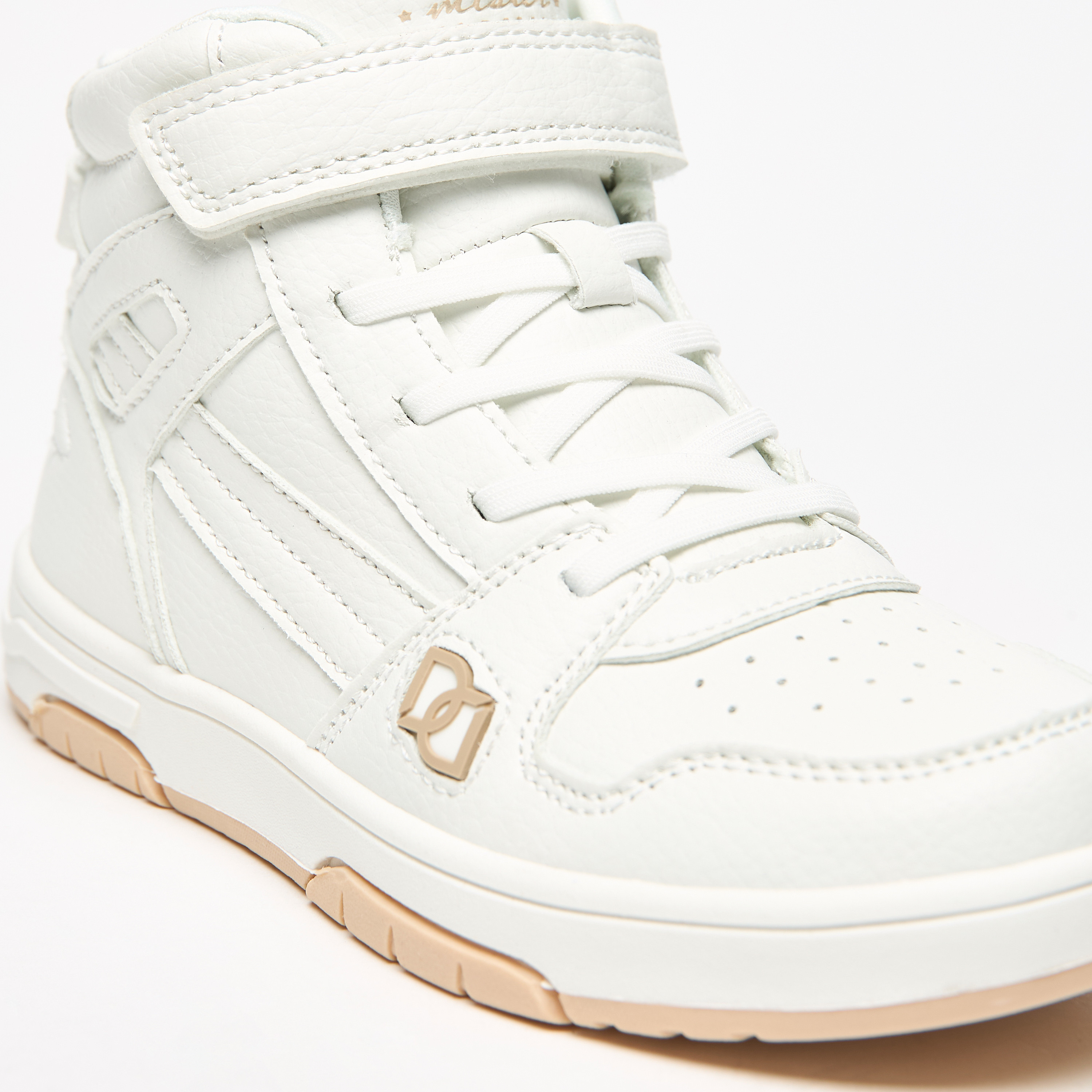 Mister Duchini Kids' Panelled Sneakers with Hook and Loop Closure-boys-shoes-sneakers-image-5