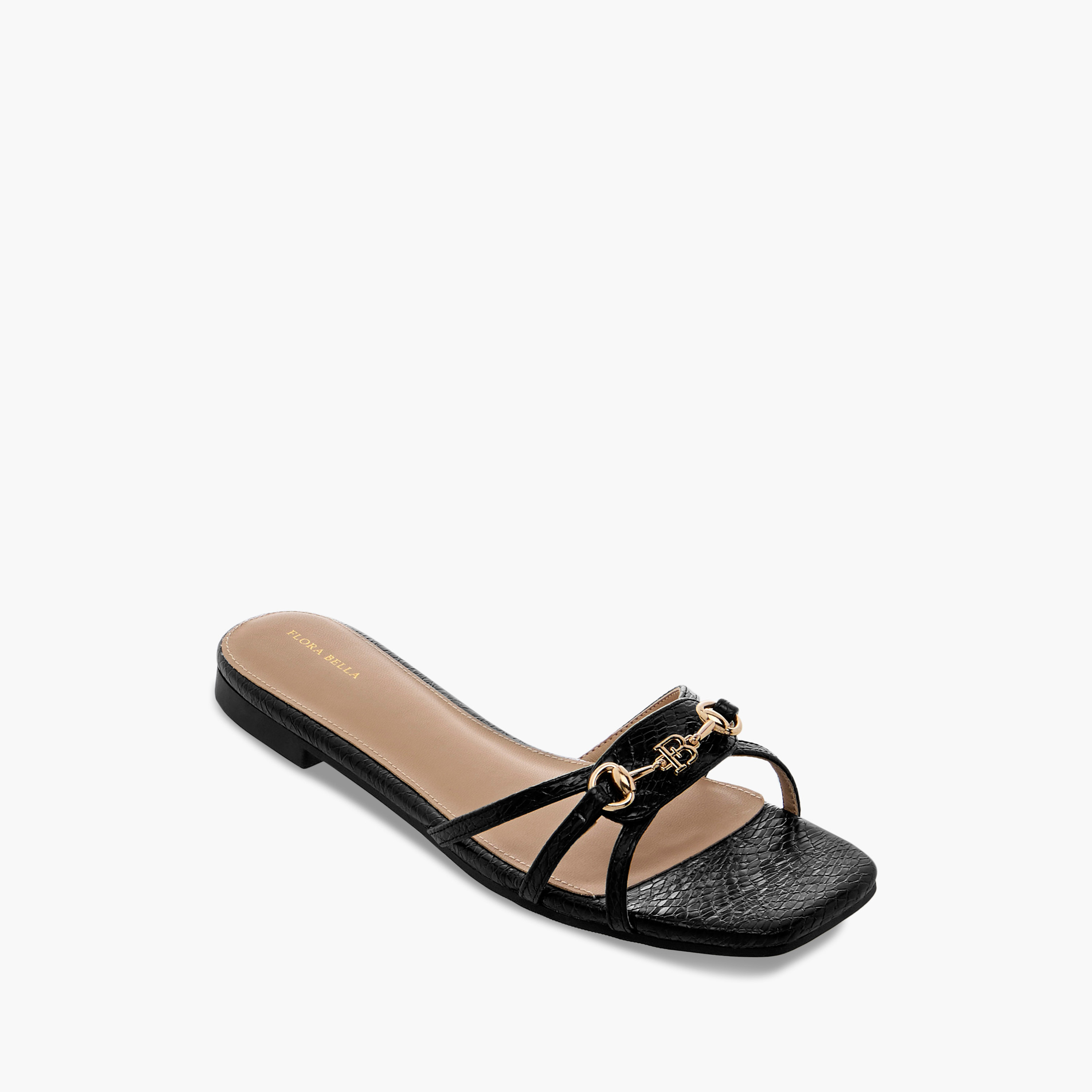 صندل مسطّح سهل الارتداء بزينة معدنية من فلورا بيلا-women-shoes-flats-sandals-image-2