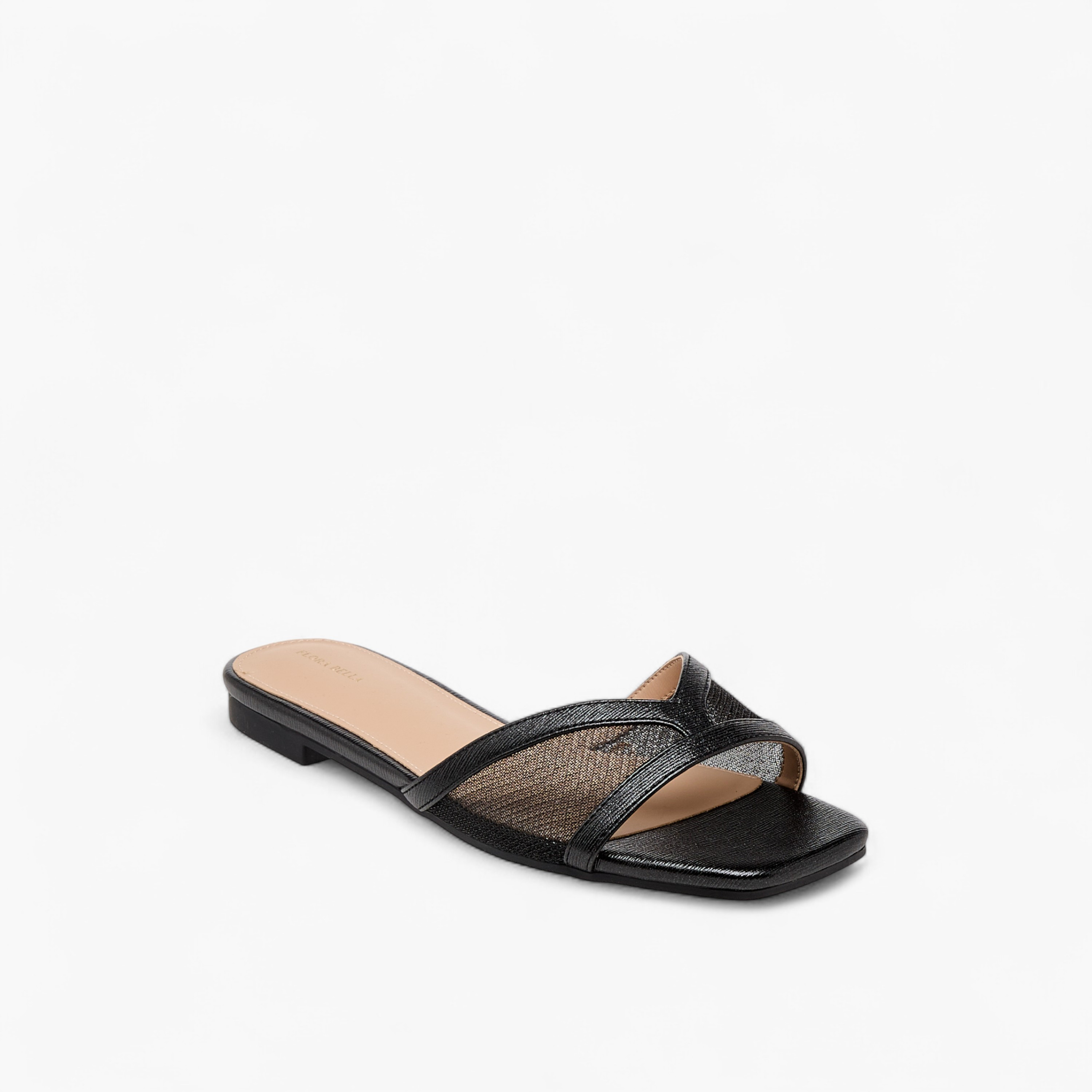 Flora Bella Women Mesh Panel Slide Sandals-women-shoes-flats-sandals-image-2
