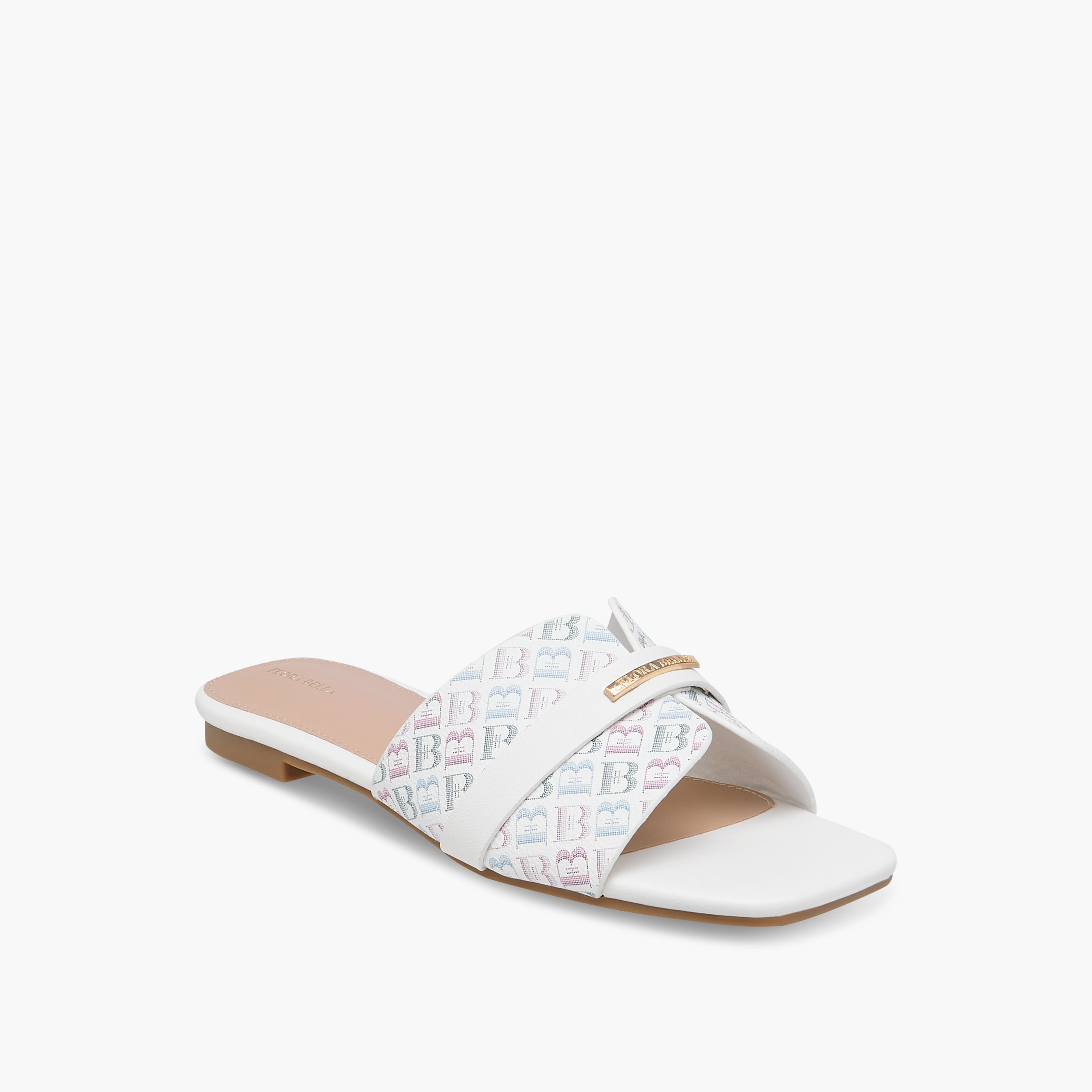 Flora Bella Women Monogram Print Sandals-women-shoes-flats-sandals-image-2