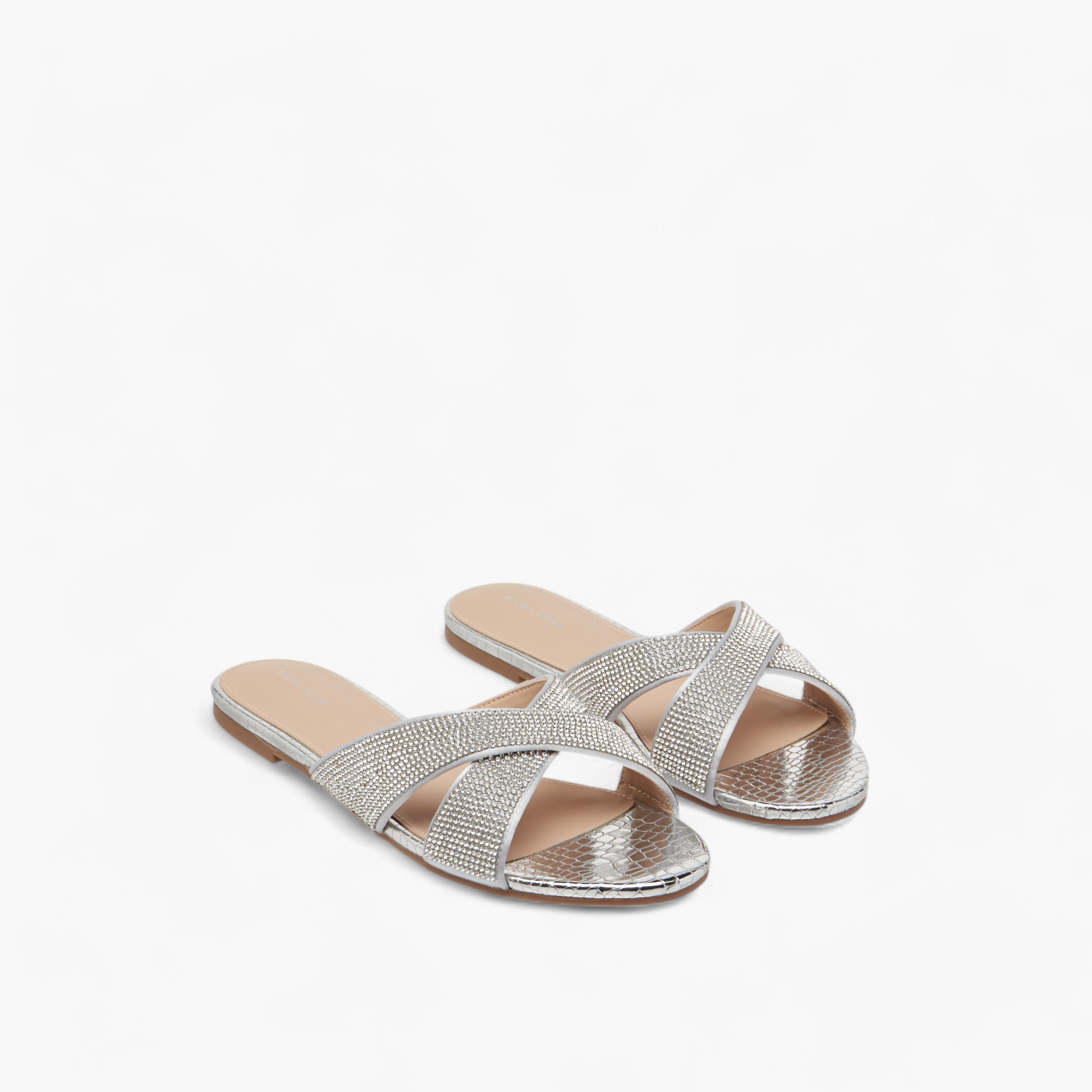 Flora Bella Embellished Cross Strap Slip-On Flat Sandals-women-shoes-flats-sandals-image-1