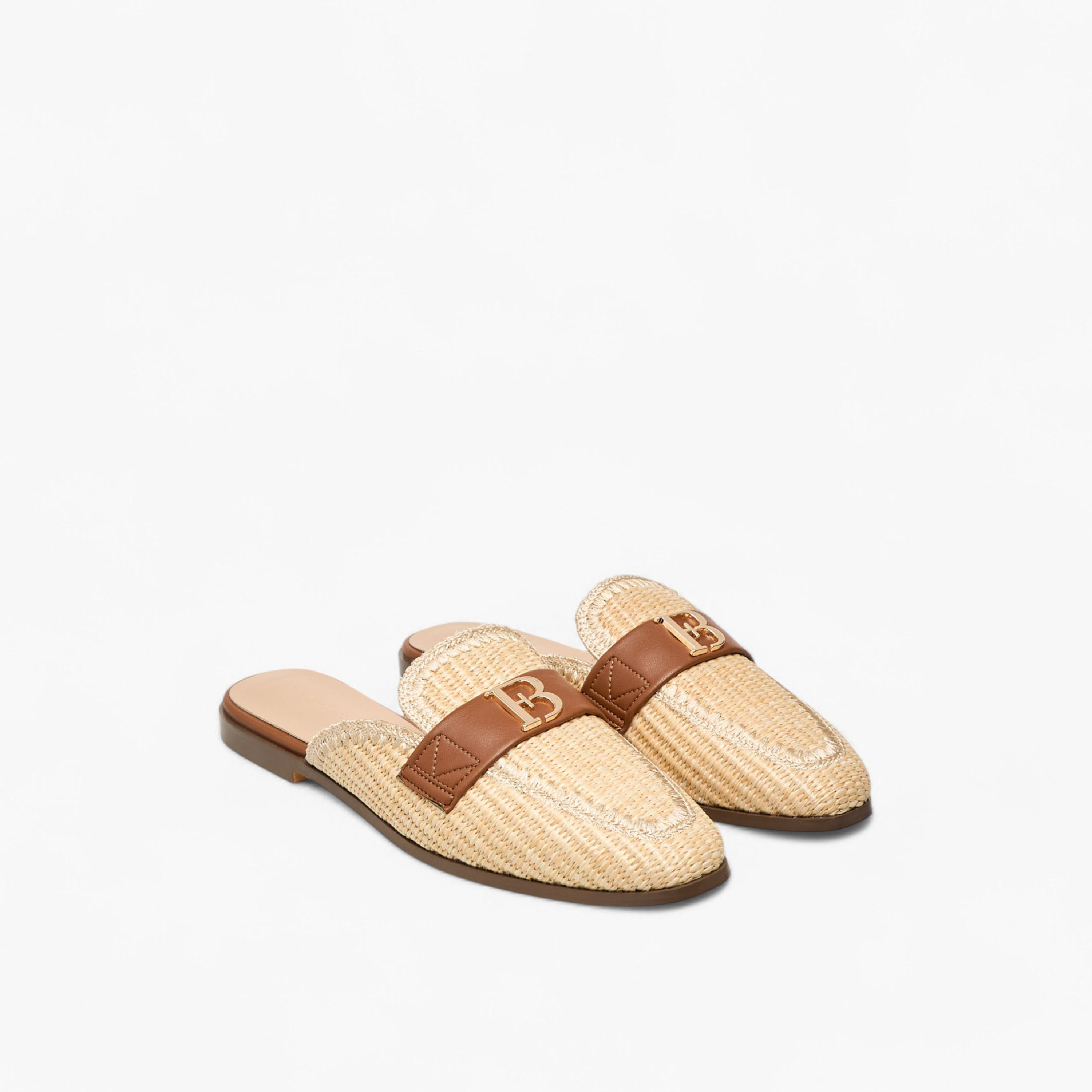 Flora Bella Textured Slip-On Mules with Metal Accent-women-shoes-flats-mules-image-1