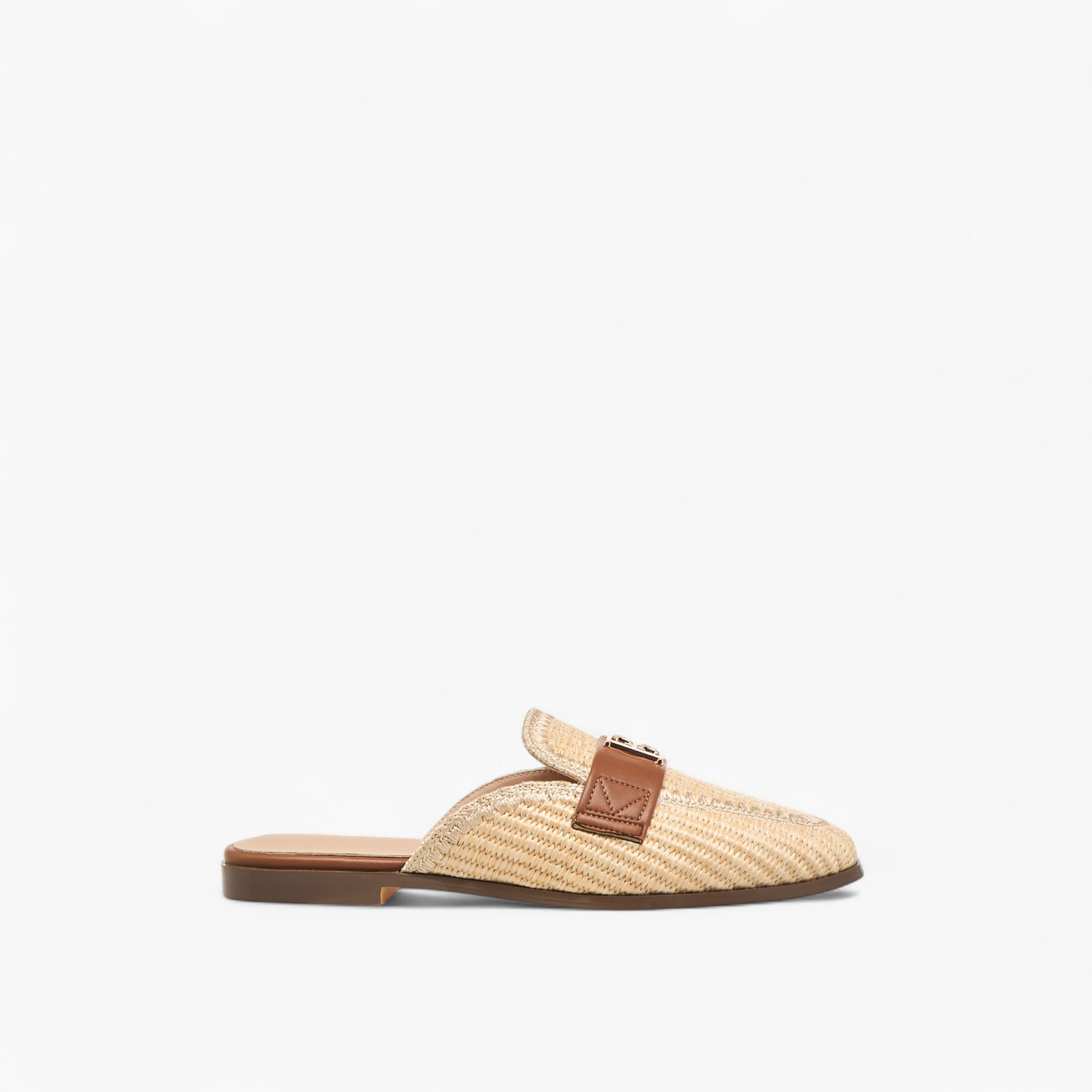 Flora Bella Textured Slip-On Mules with Metal Accent-women-shoes-flats-mules-image-3