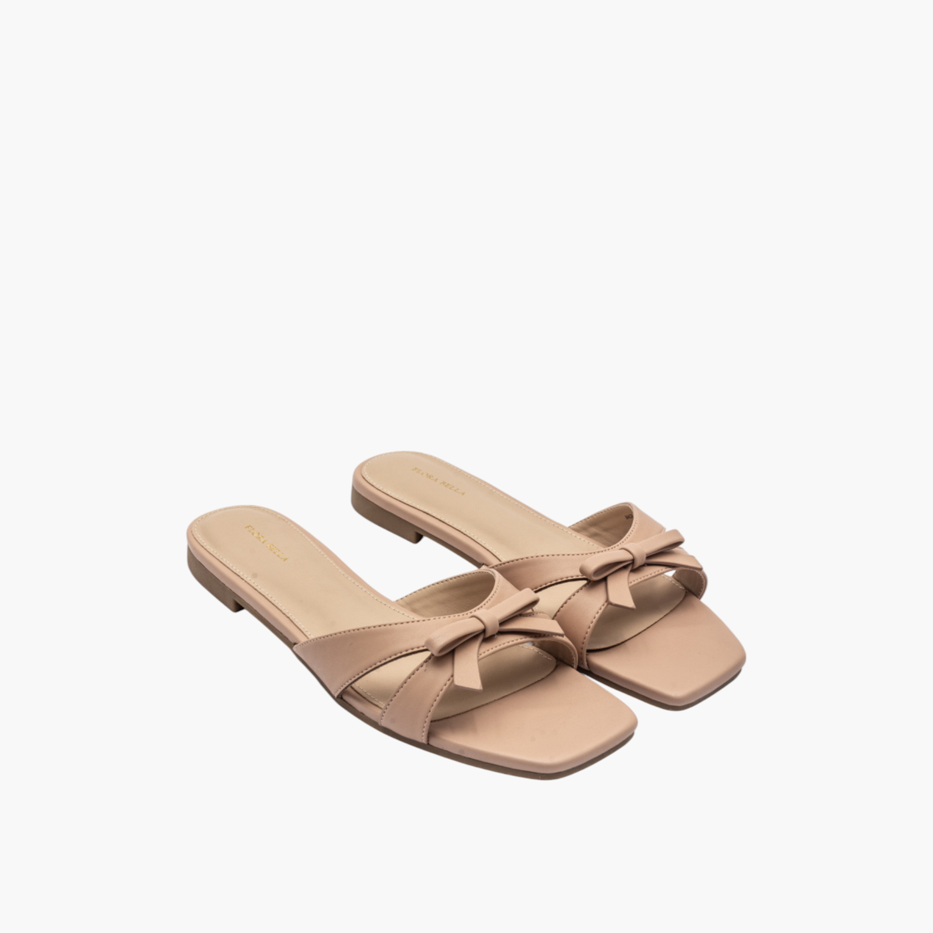 Flora Bella Bow Accent Slip-On Flat Sandals-women-shoes-flats-sandals-image-1