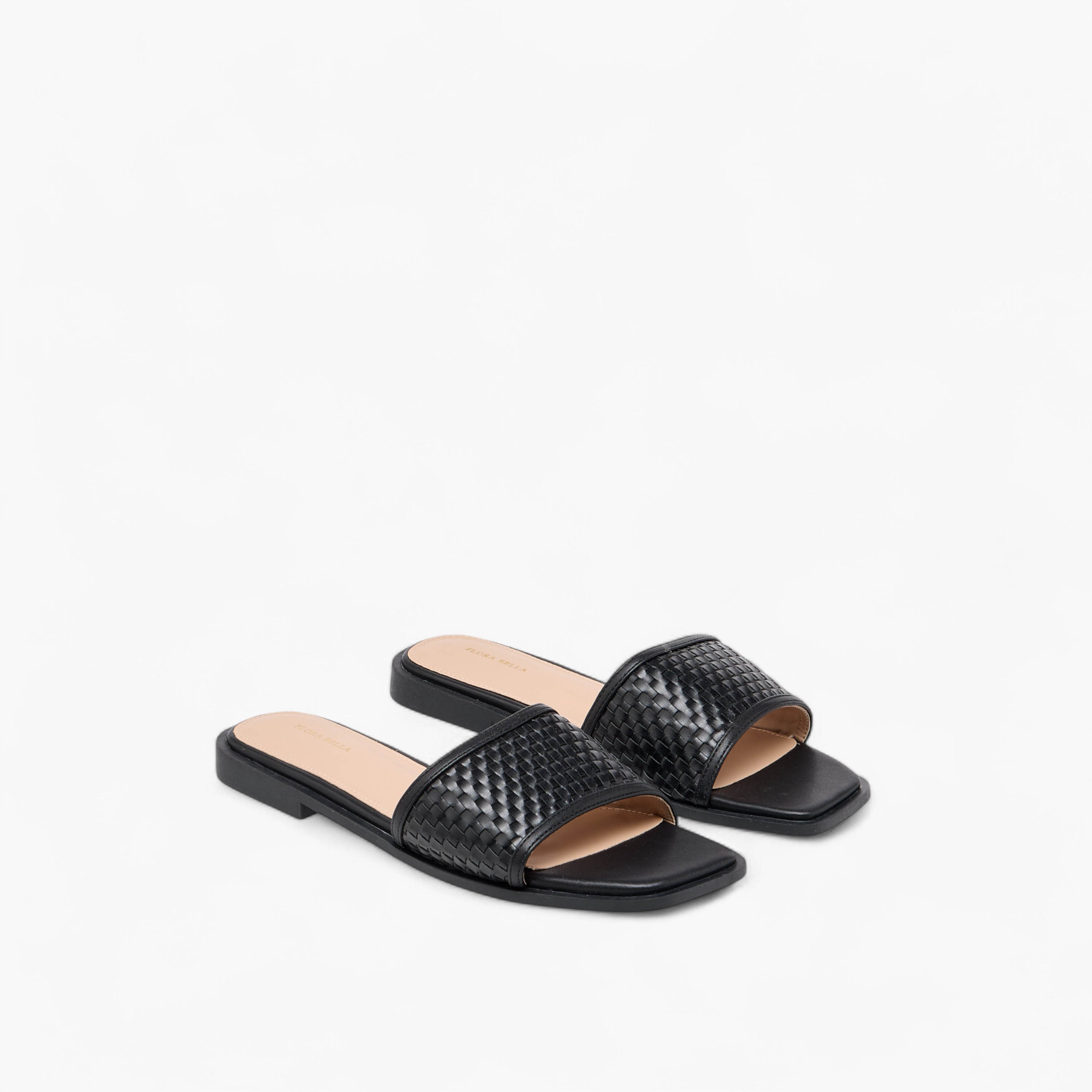 Flora Bella Textured Slip-On Flat Sandals-women-shoes-flats-sandals-image-1
