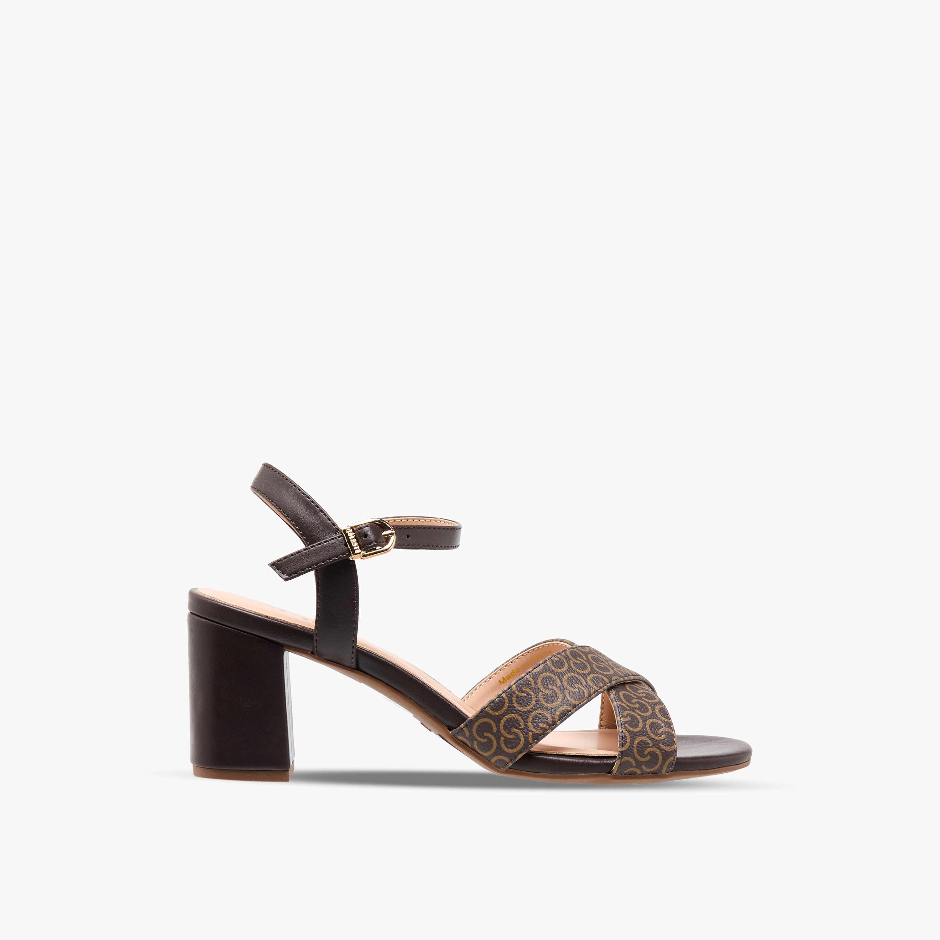صندل بكعب عريض بطبعات مونوجرام للنساء من سيليست-women-shoes-sandals-heeled-image-3