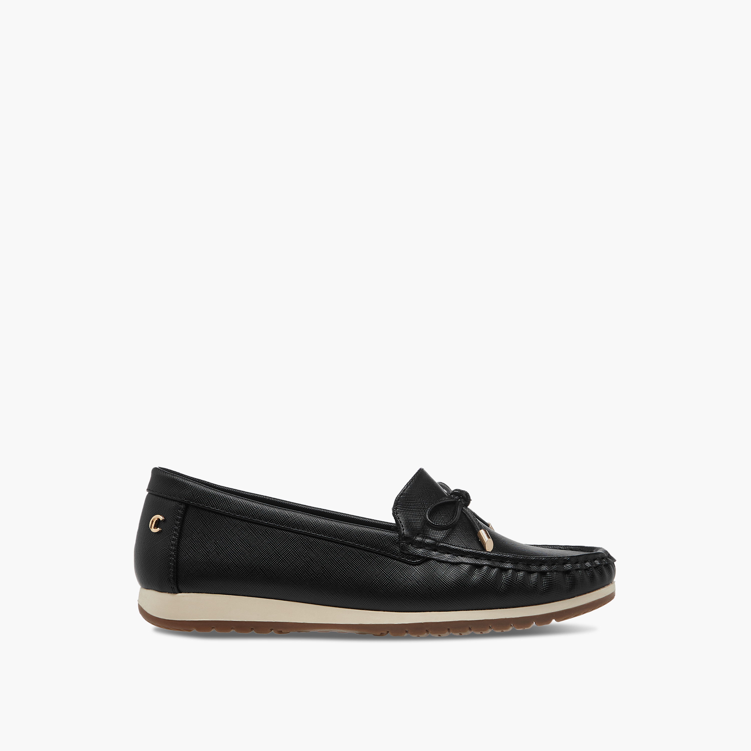 حذاء موكاسين مريح سهل الارتداء بتفاصيل فيونكة من لو كونفورت-women-shoes-flats-moccasins-image-3