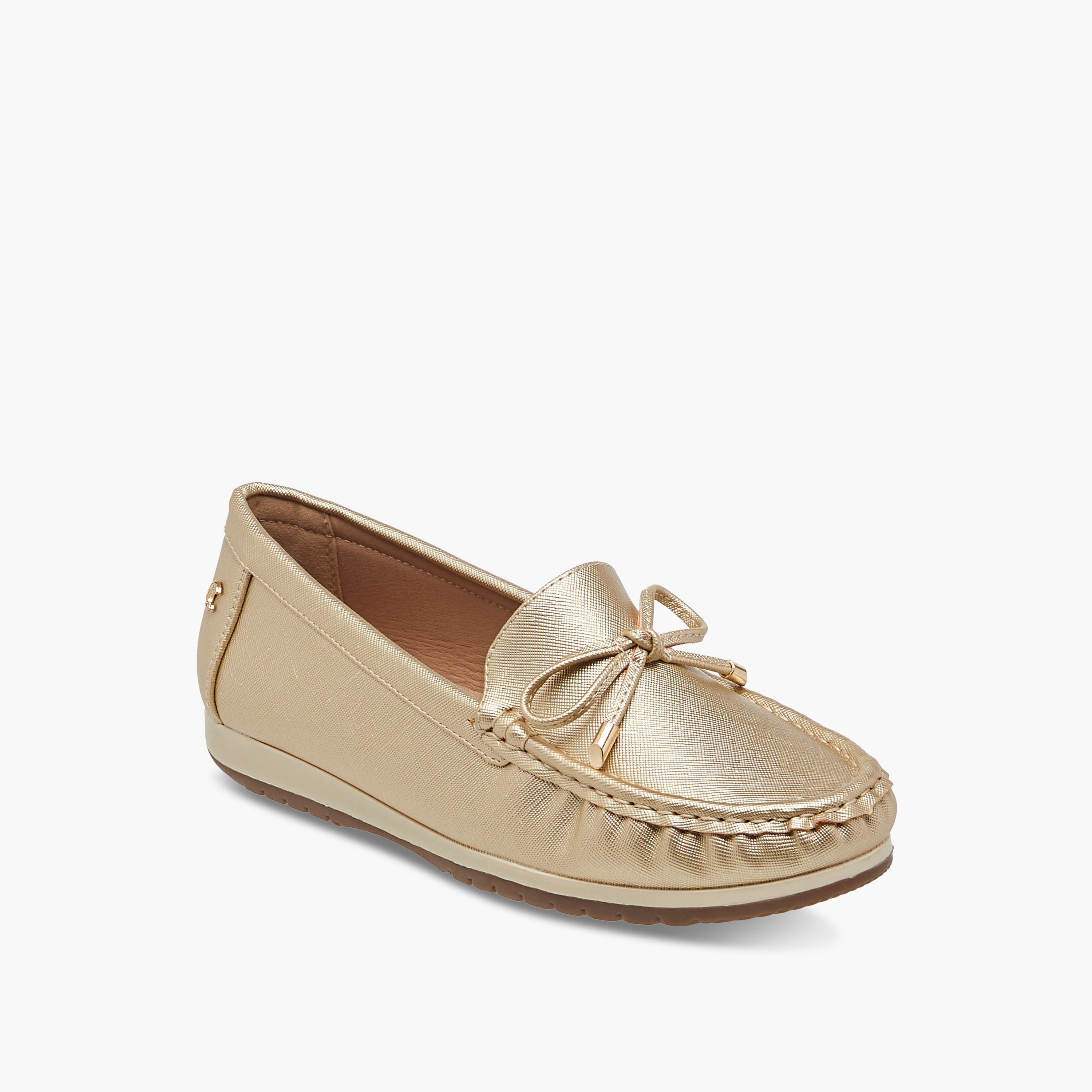 Le Confort Bow Detail Slip-On Comfort Moccasins-women-shoes-flats-moccasins-image-2